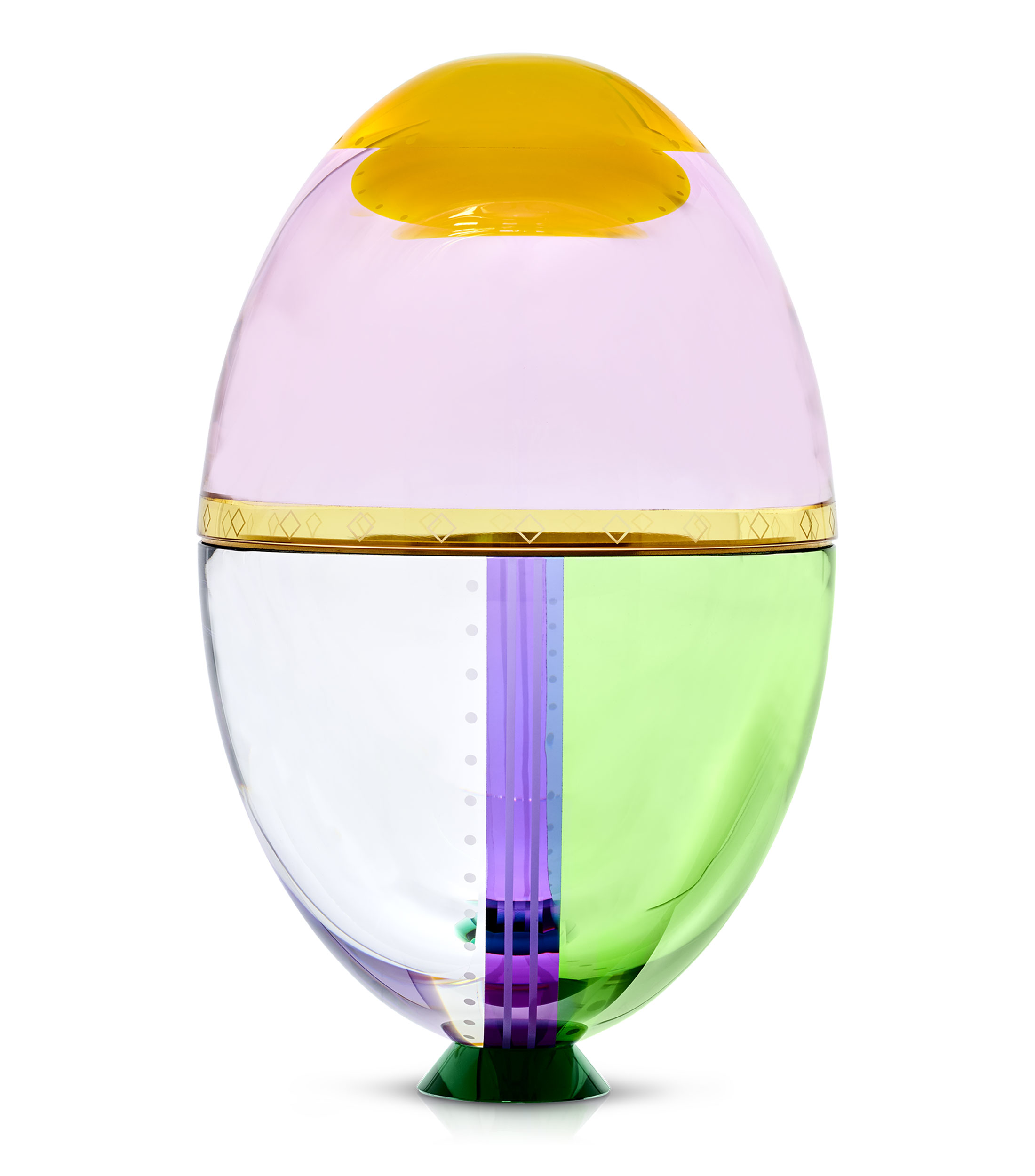 Figura decorativa Huevo Grande Fantasía en cristal