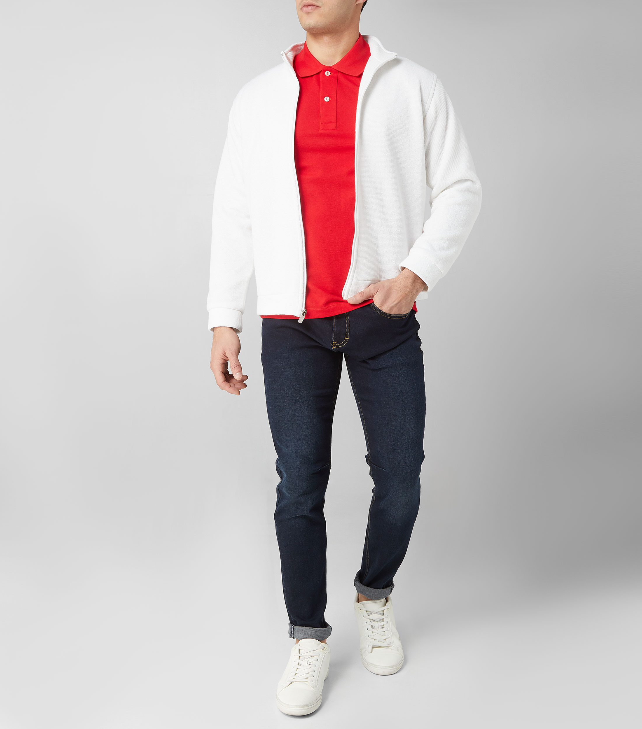 Playera tipo Polo manga corta lisa Hombre