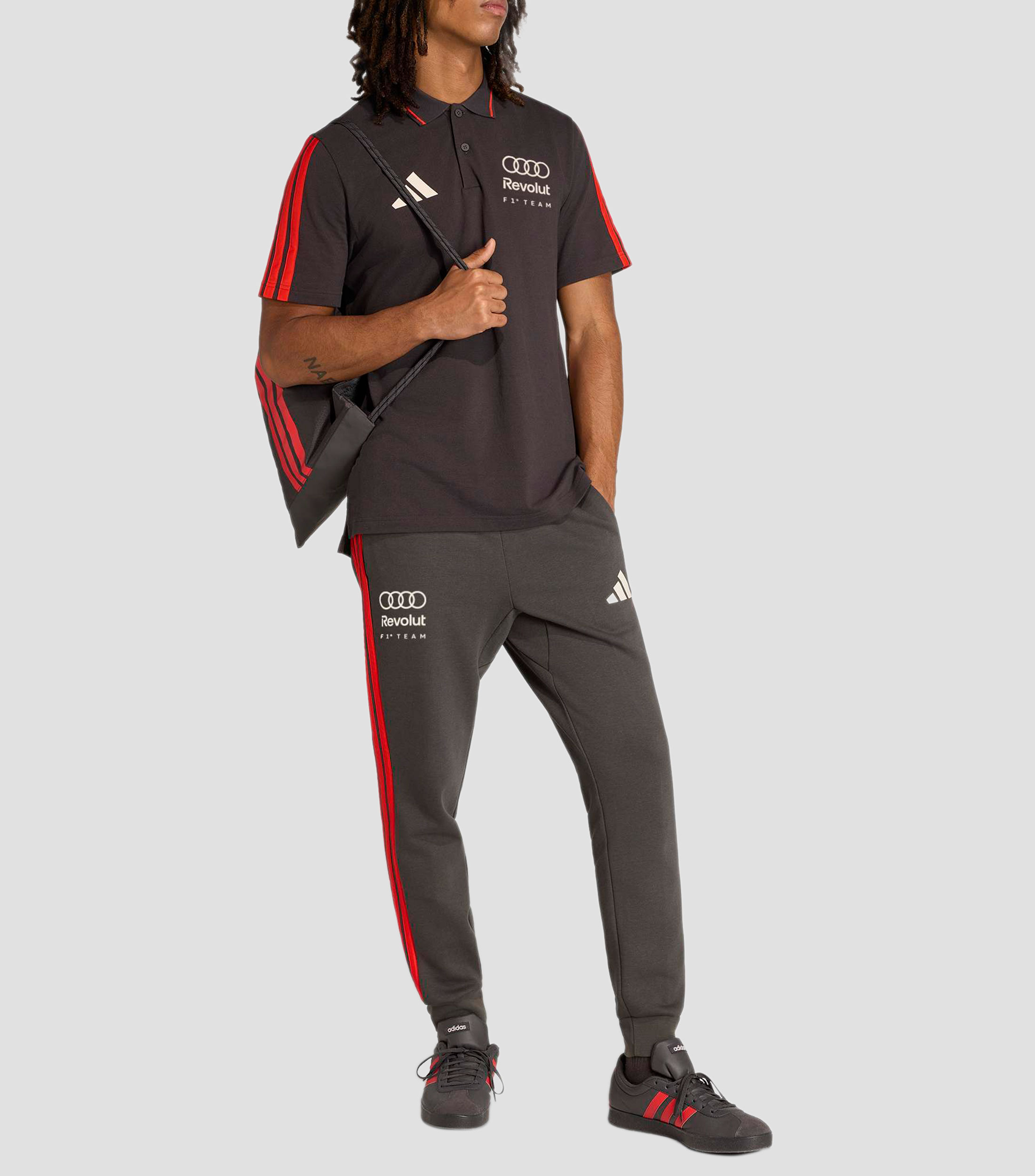 Playera tipo polo manga corta Audi Formula One Team DNA lisa Hombre