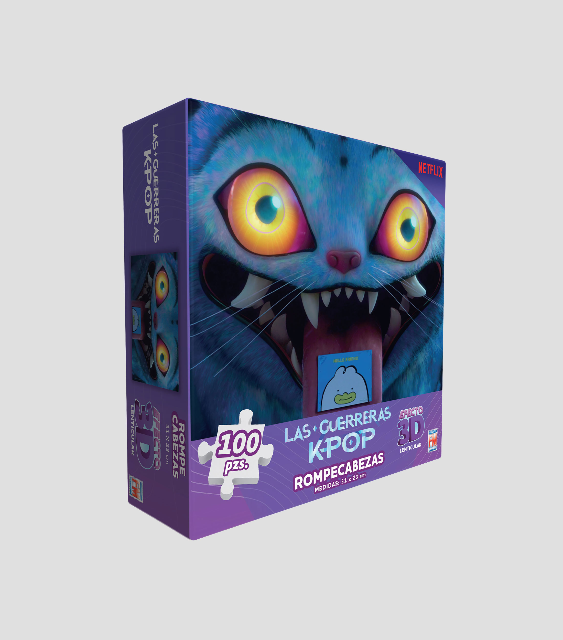 Rompecabezas Lenticular 3D KPop Demon Hunters 100 Piezas
