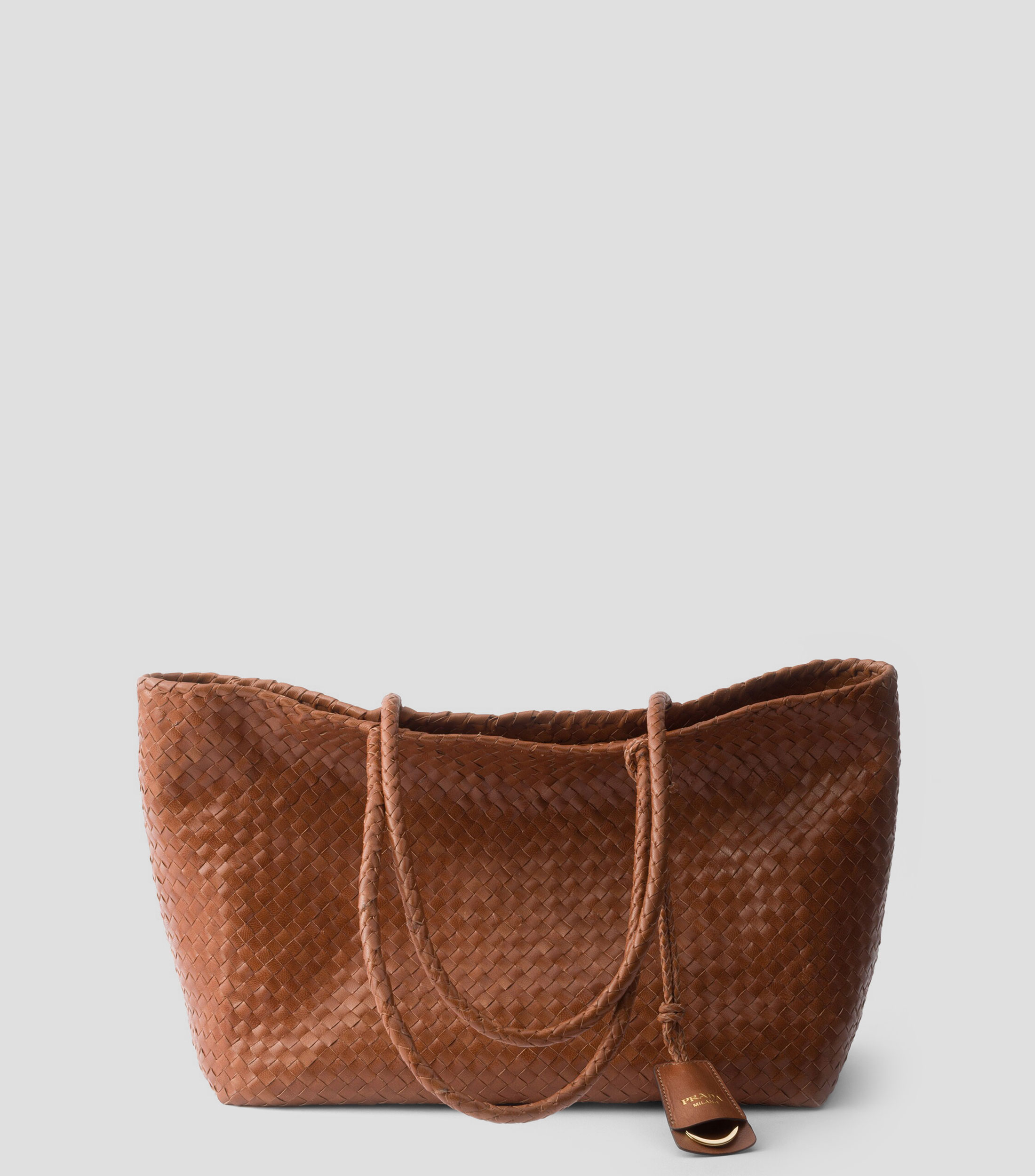 Bolsa Tote Café en Piel, Mujer