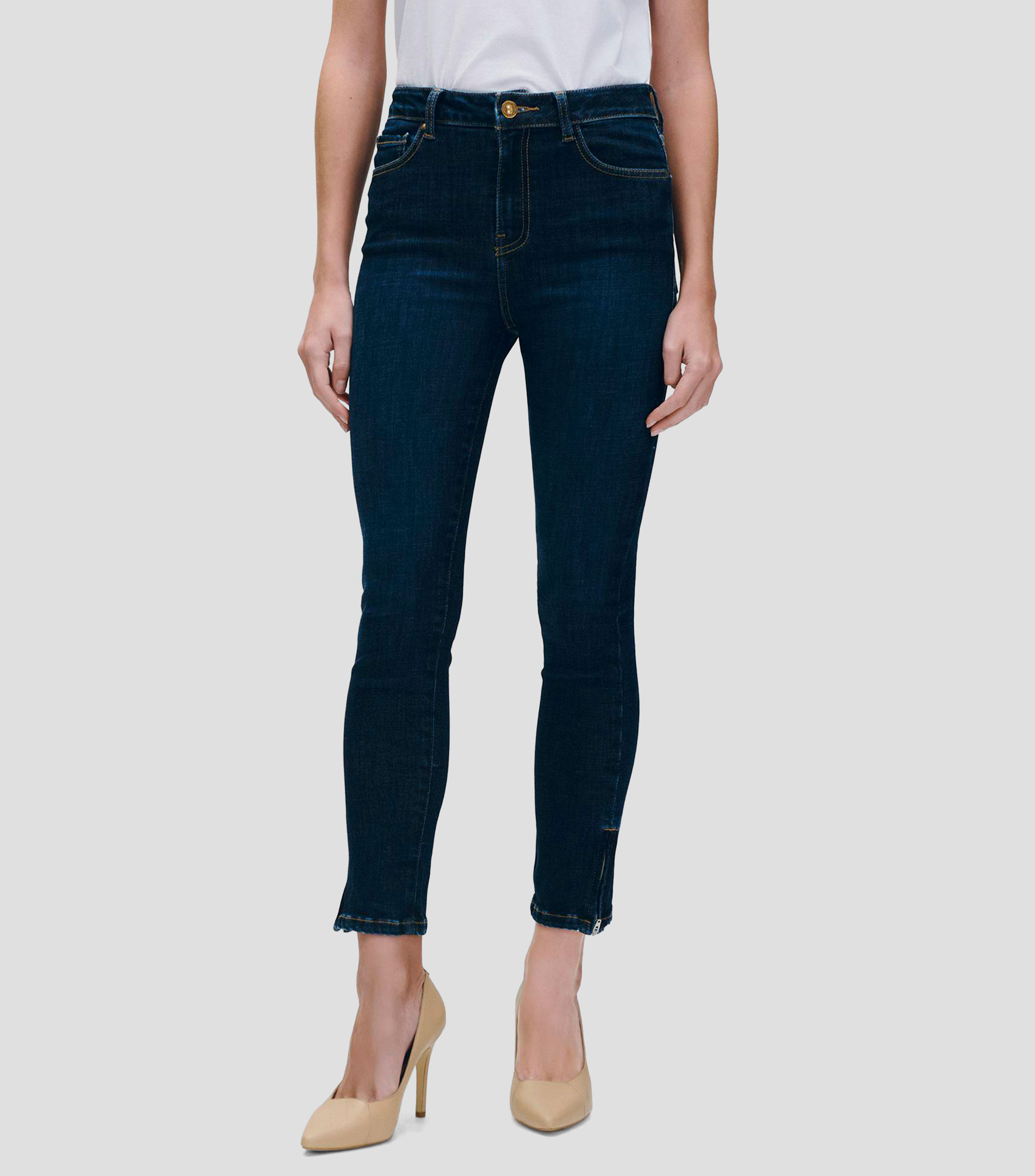 Jeans skinny tiro alto Mujer
