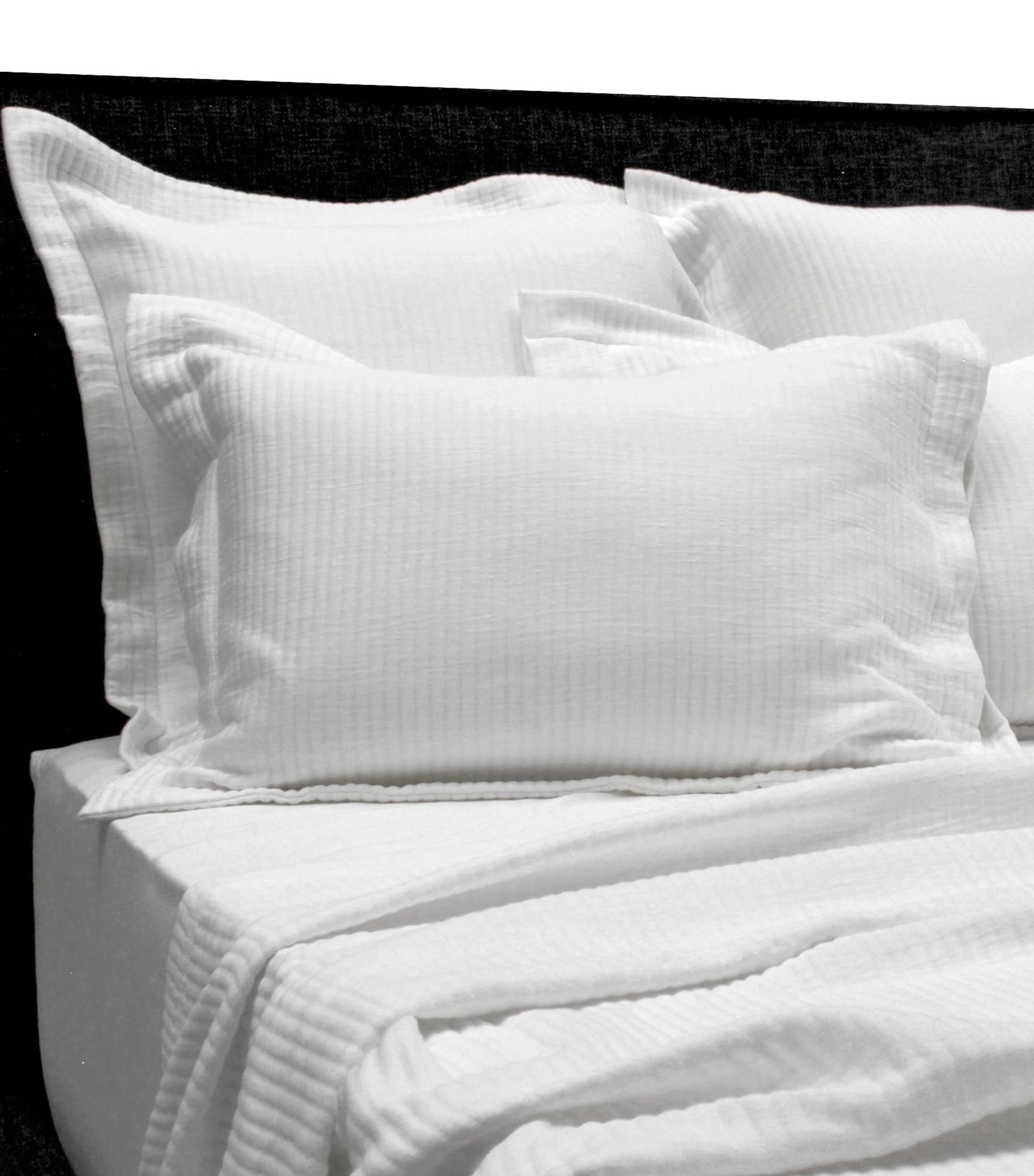 Funda Decorativa Individual de Algodon Susurro Blanca