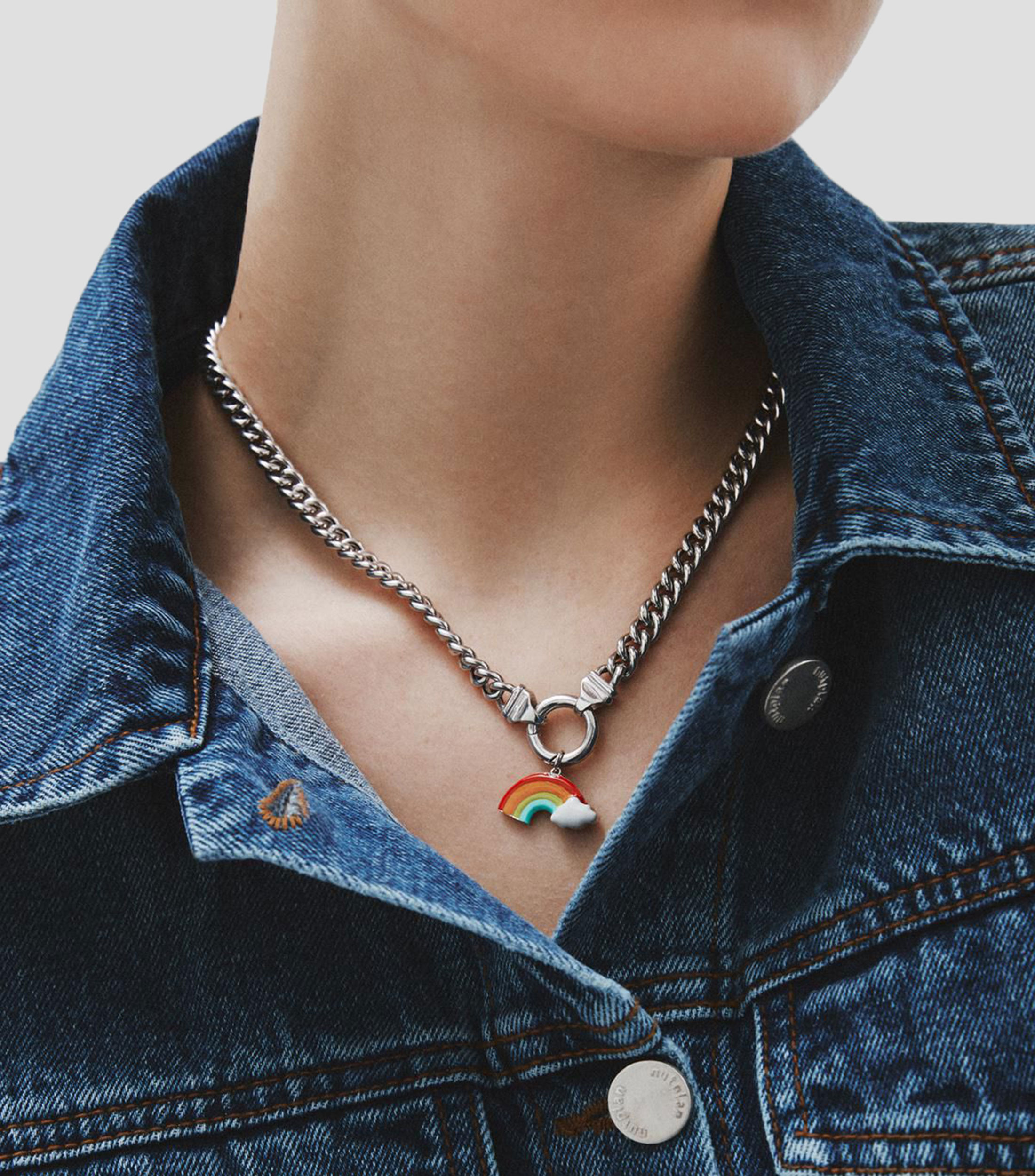 Charm de arcoíris en plata .925 Cul de Sac Mujer