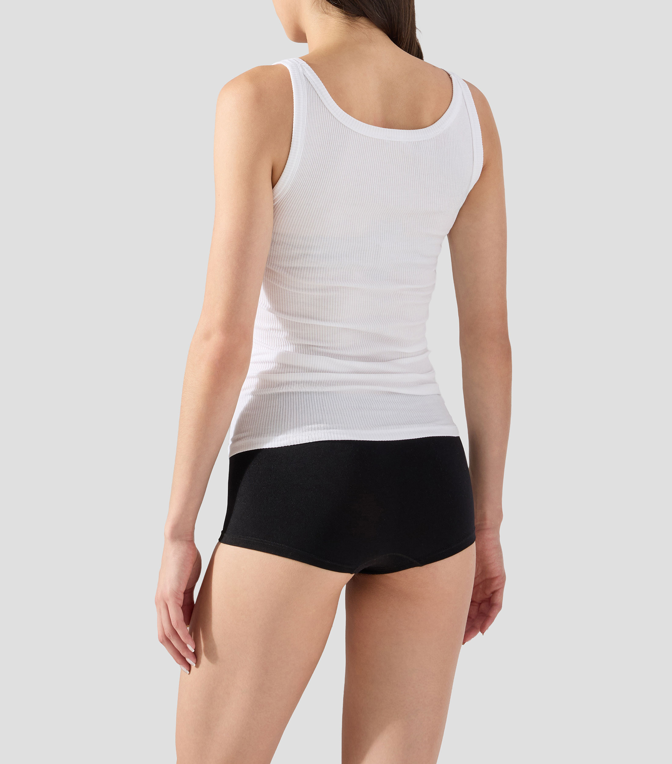Playera de cuello redondo sin mangas lisa Mujer