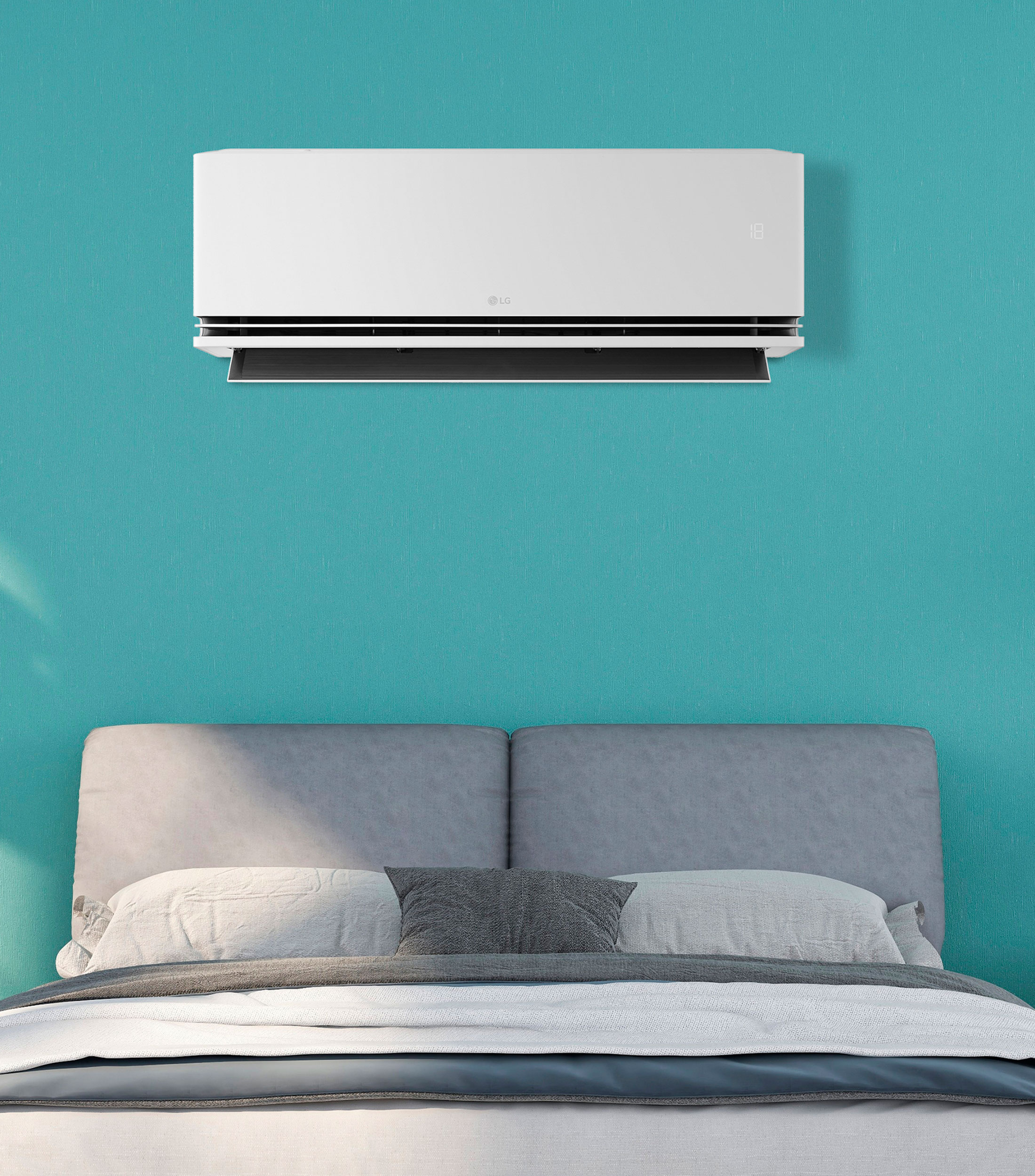 Aire Acondicionado Minisplit LG Dual Inverter AI Air 1.5 Toneladas Frío y Calor 220V VA182H5