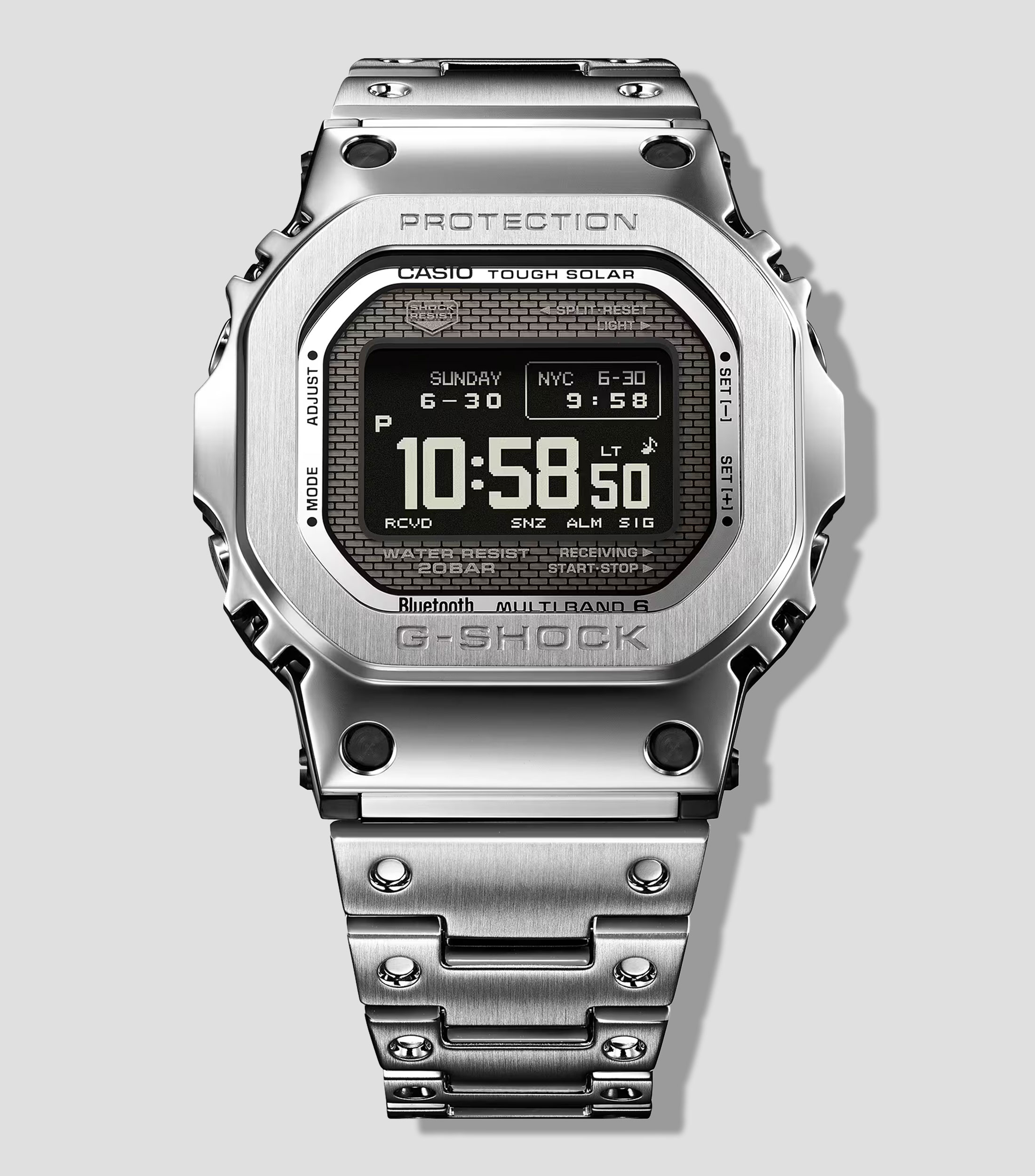 Reloj para Hombre G-Shock casual, plateado