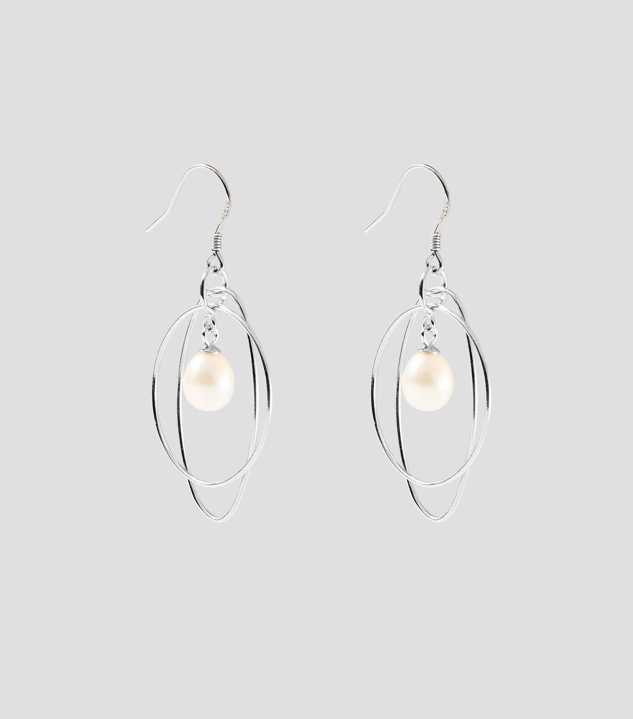 Aretes en Plata .925 con perlas Mujer