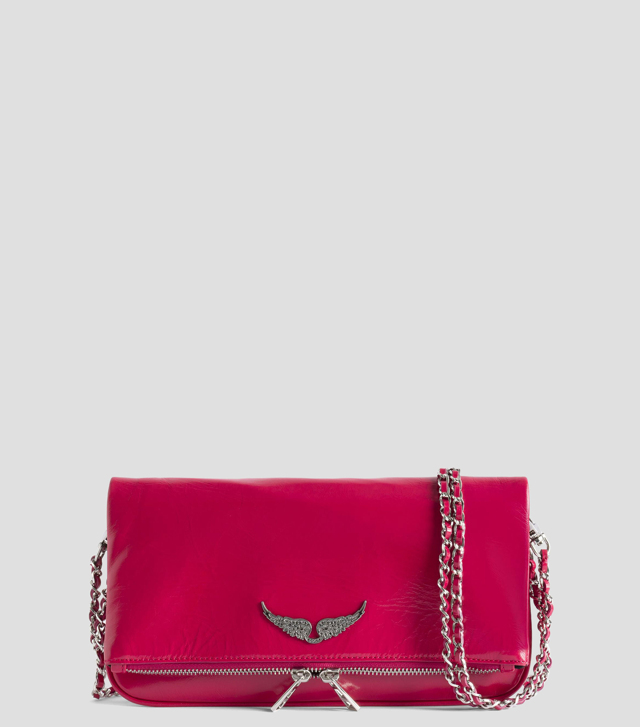 Bolsa crossbody Rock en piel liso Mujer