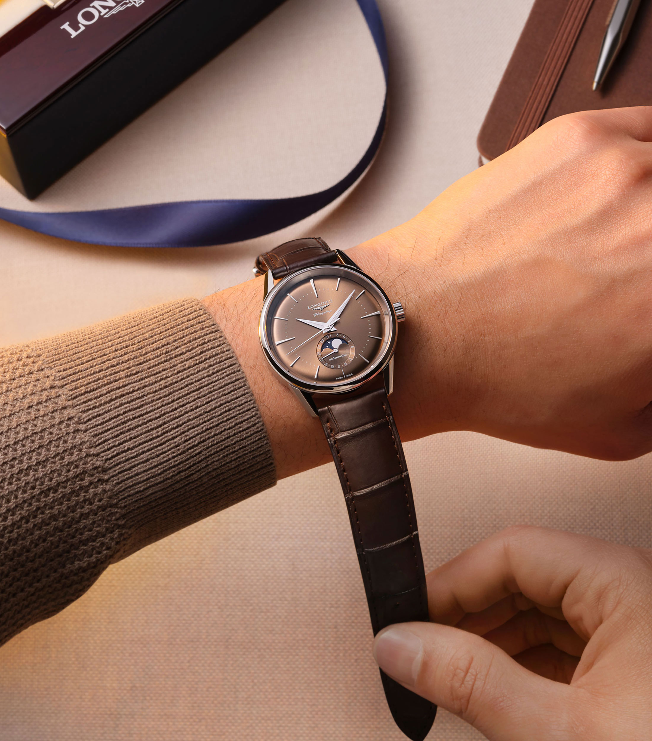 Reloj para hombre Flagship Heritage casual, plateado