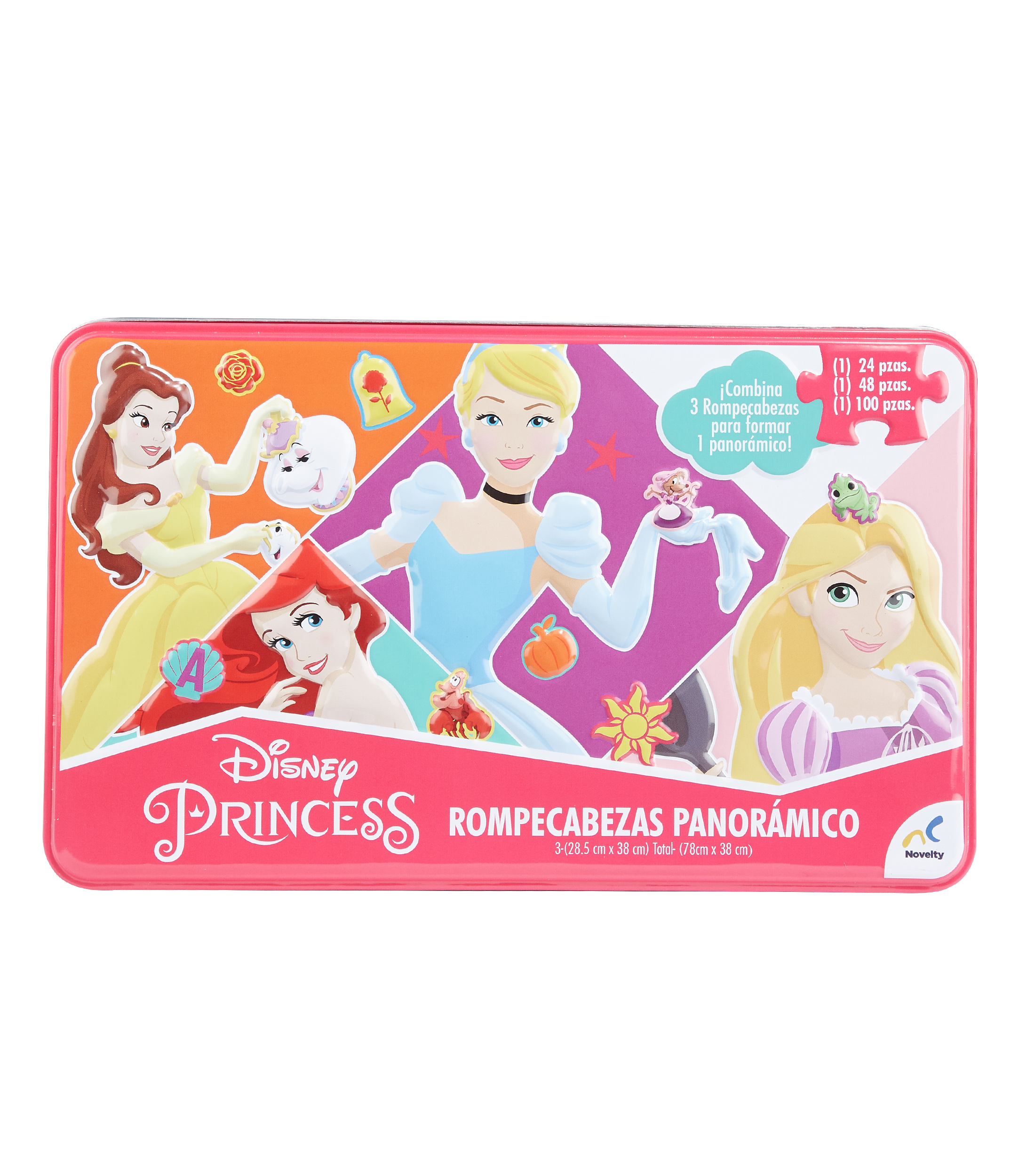 Disney Princess Rompecabezas Panorámico 3 en 1 - El Palacio de Hierro