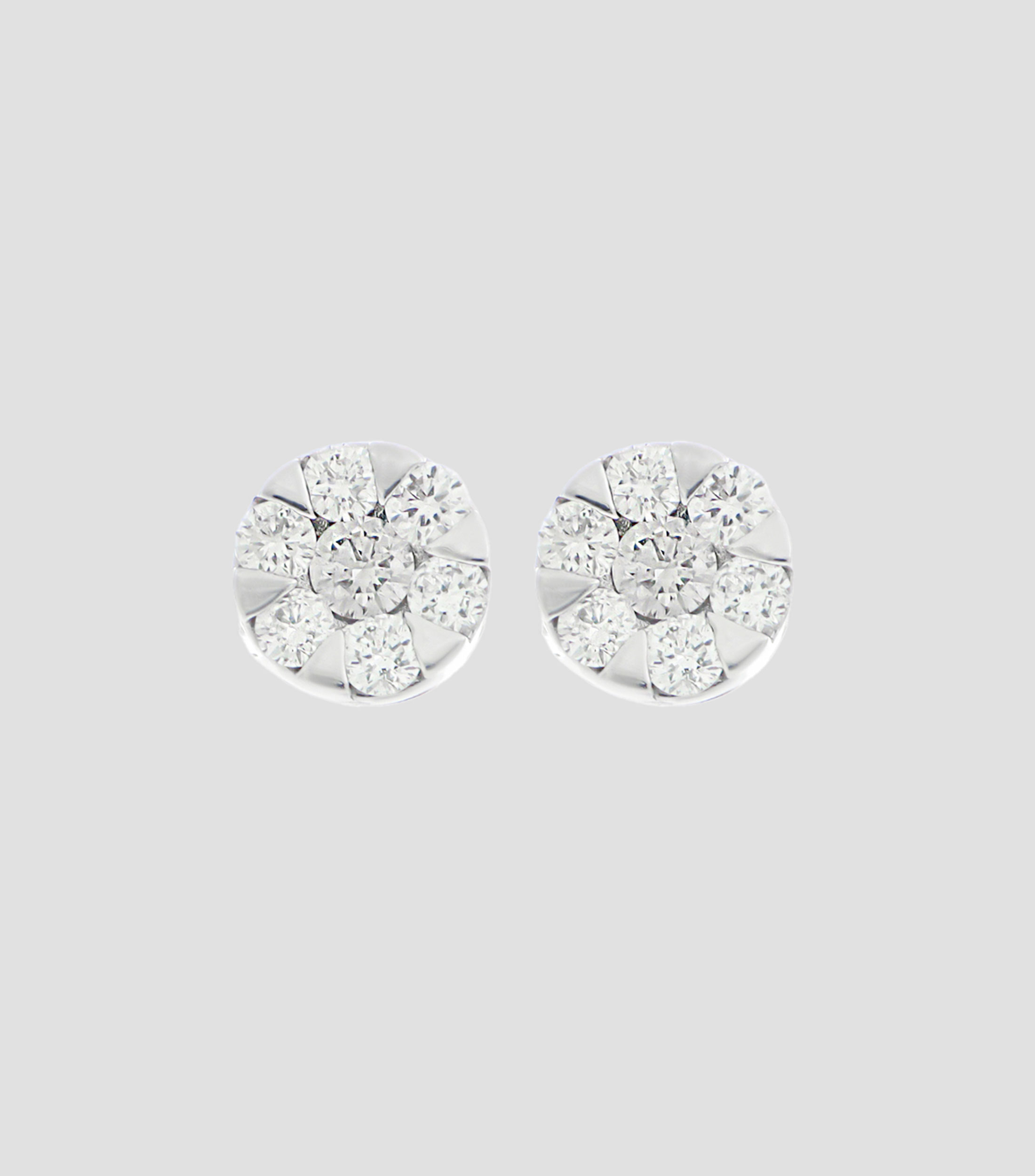 Broqueles con Diamantes en Oro de 14 Kilates Mujer