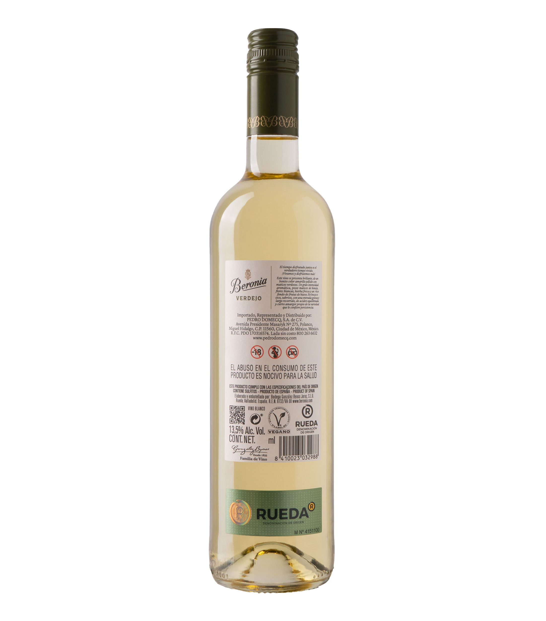 Vino Blanco Verdejo, España, 750 ml