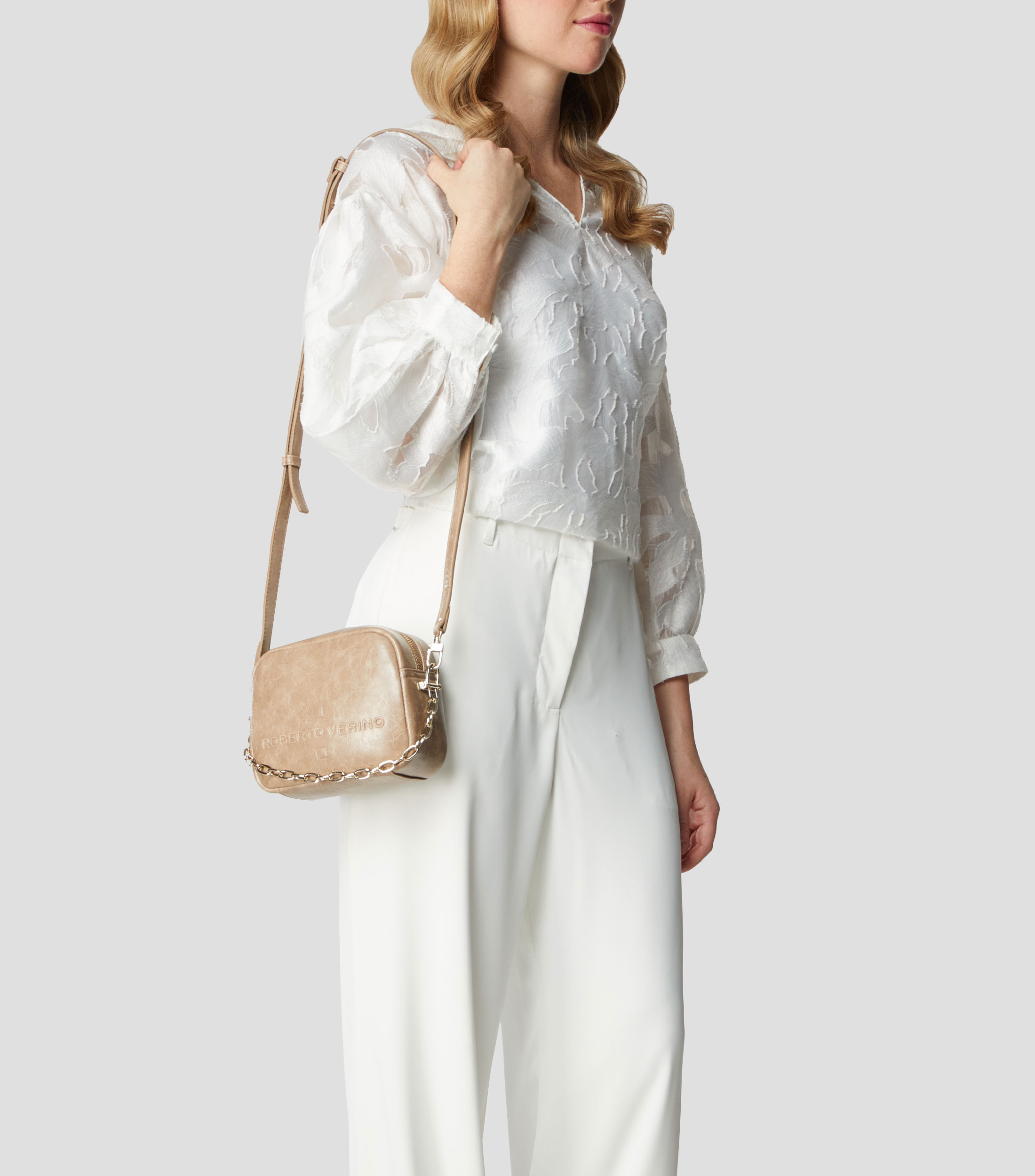 Bolso Crossbody craquelado Mujer
