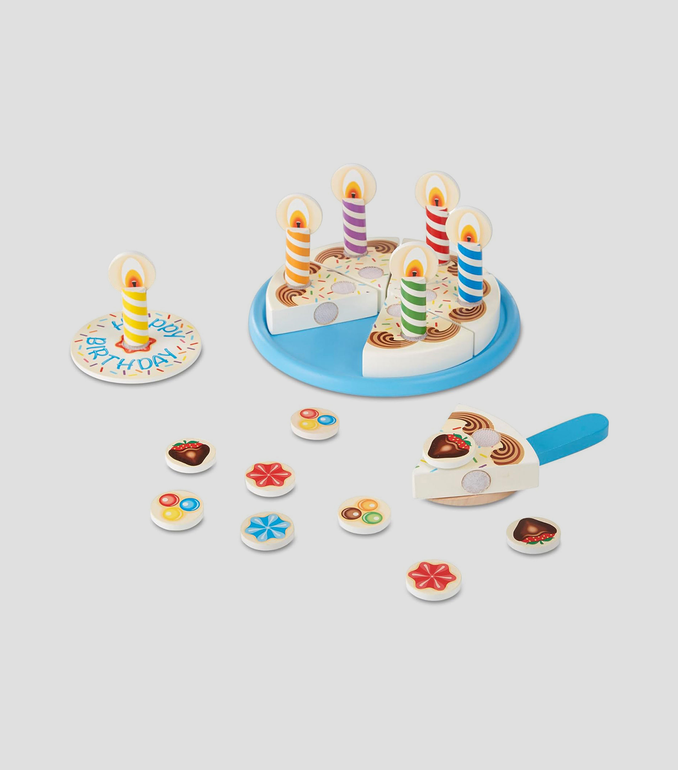 Playset pastel de cumpleaños