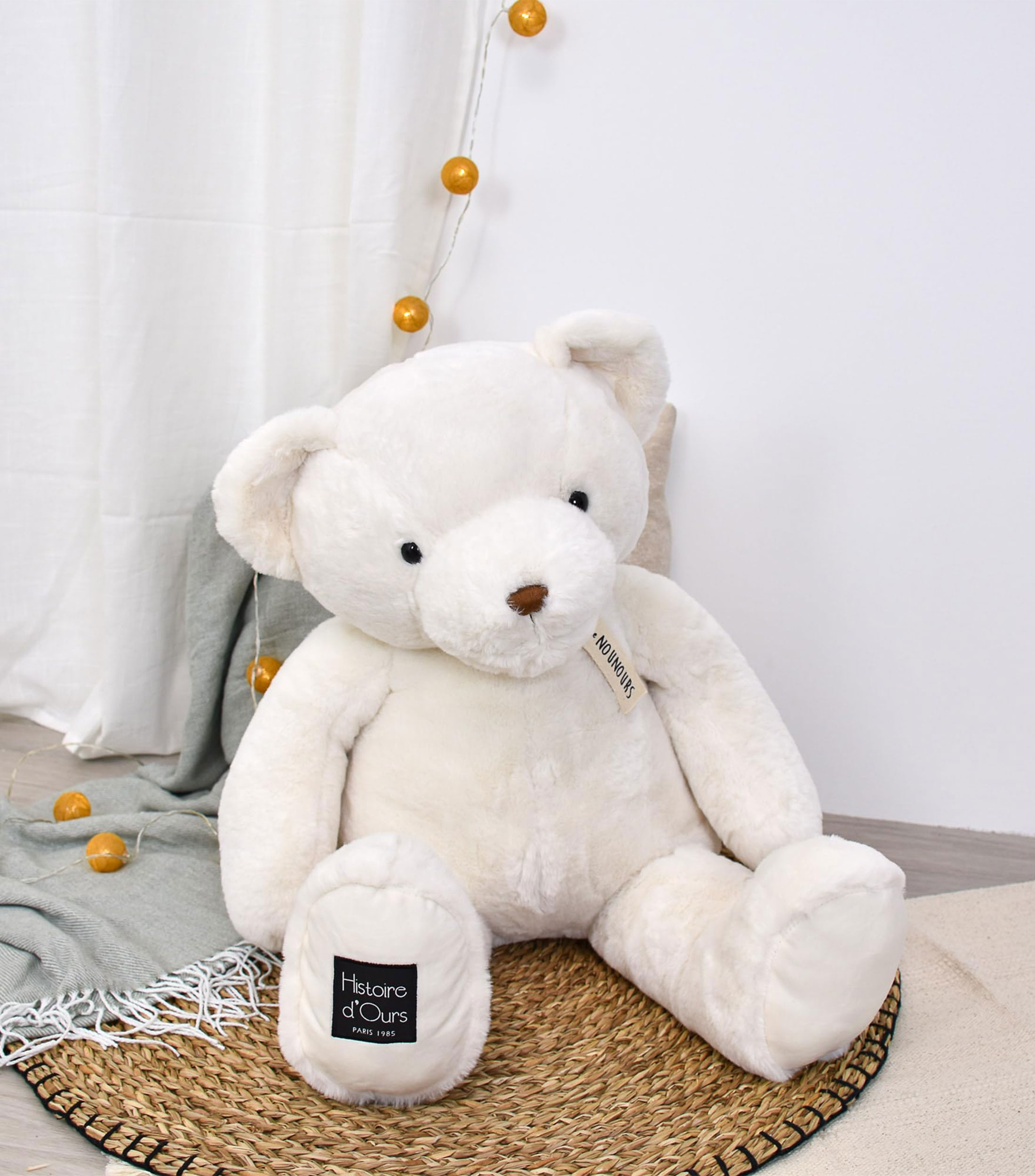Muñeco de Peluche Osito blanco 75 cm