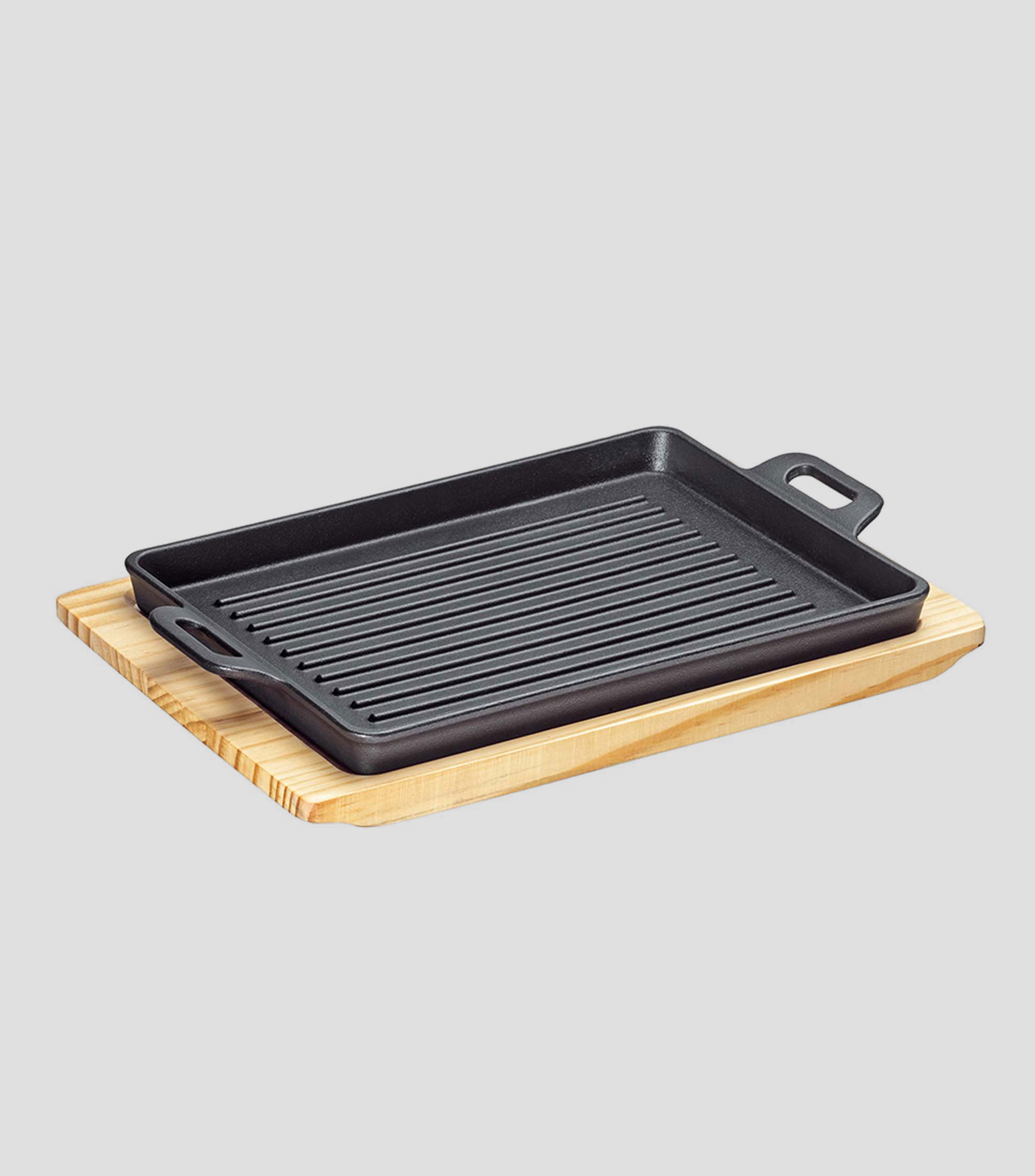 Bandeja Rectangular Hierro Con Base