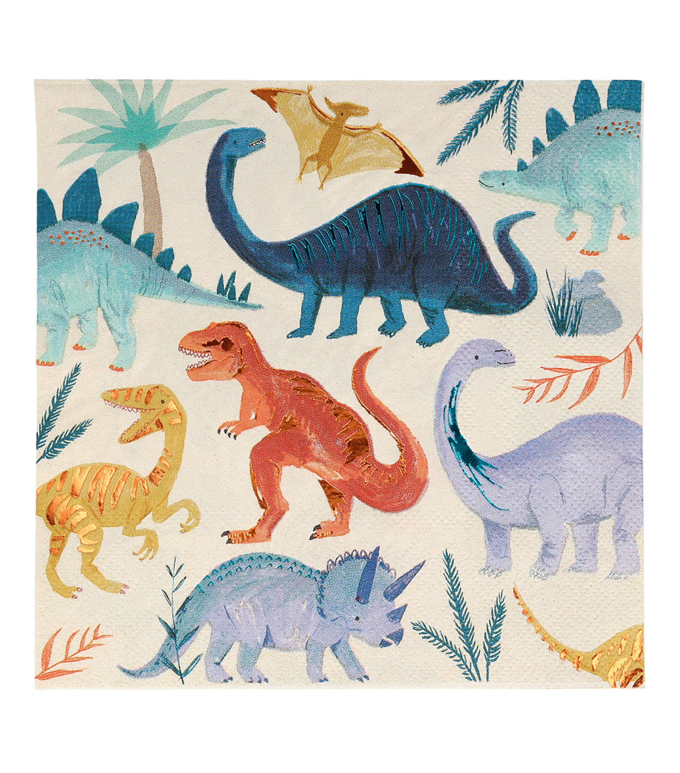 Set 16 Servilletas grandes Dinosaur Kingdom