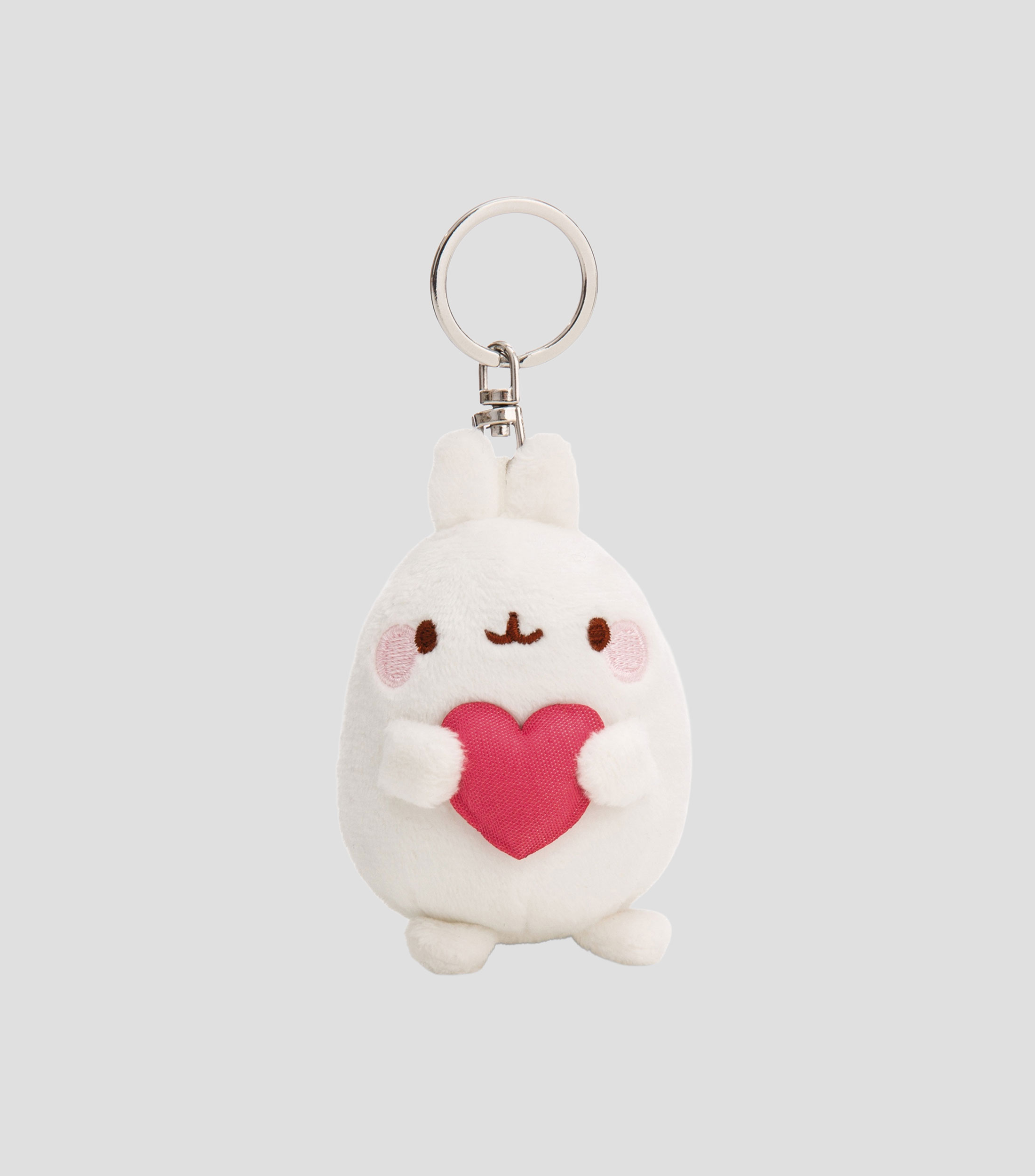 Llavero Molang con Corazón peluche Niña