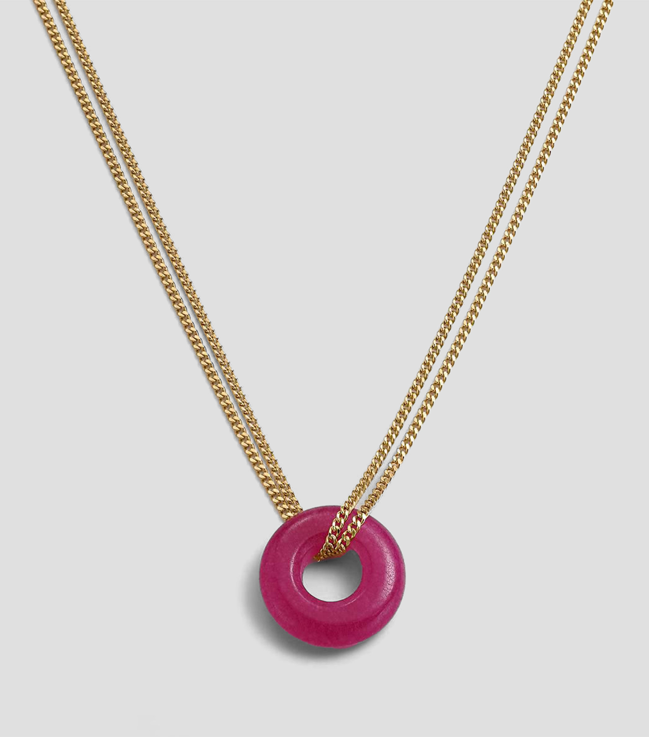 Collar de plata .925 con jade Mujer
