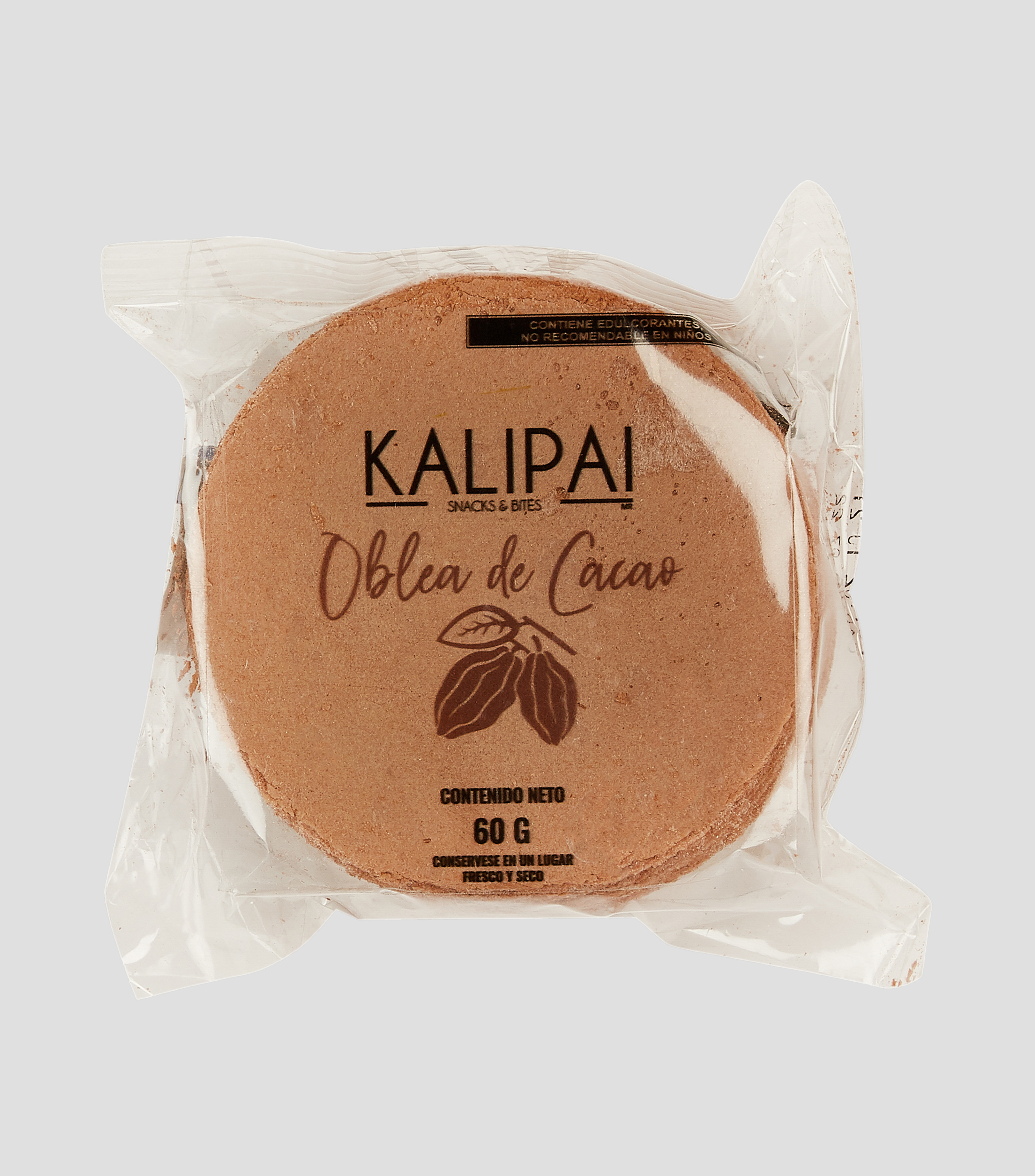 Obleas de cacao, 60 g