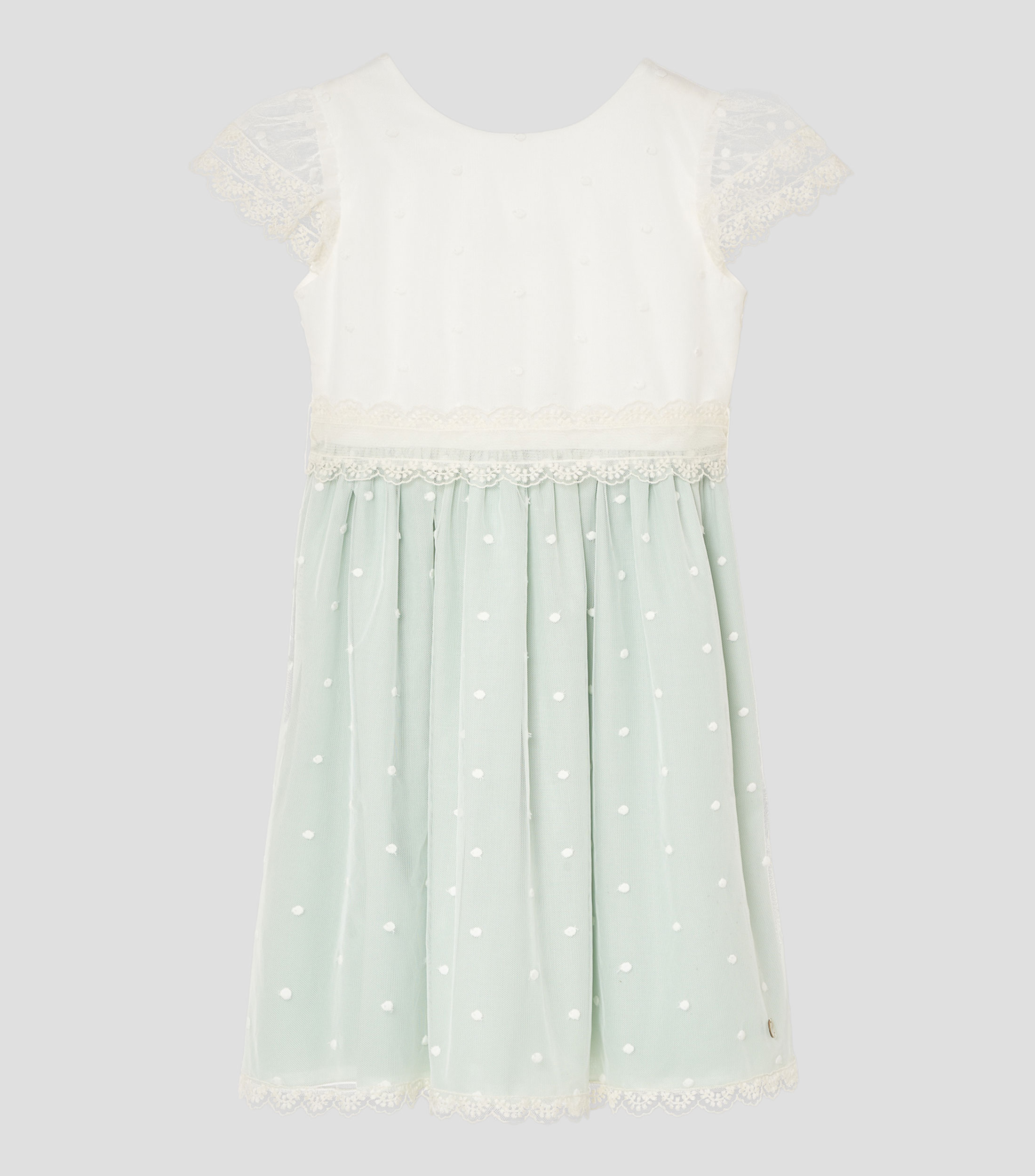 Vestido polkadots manga corta Niña