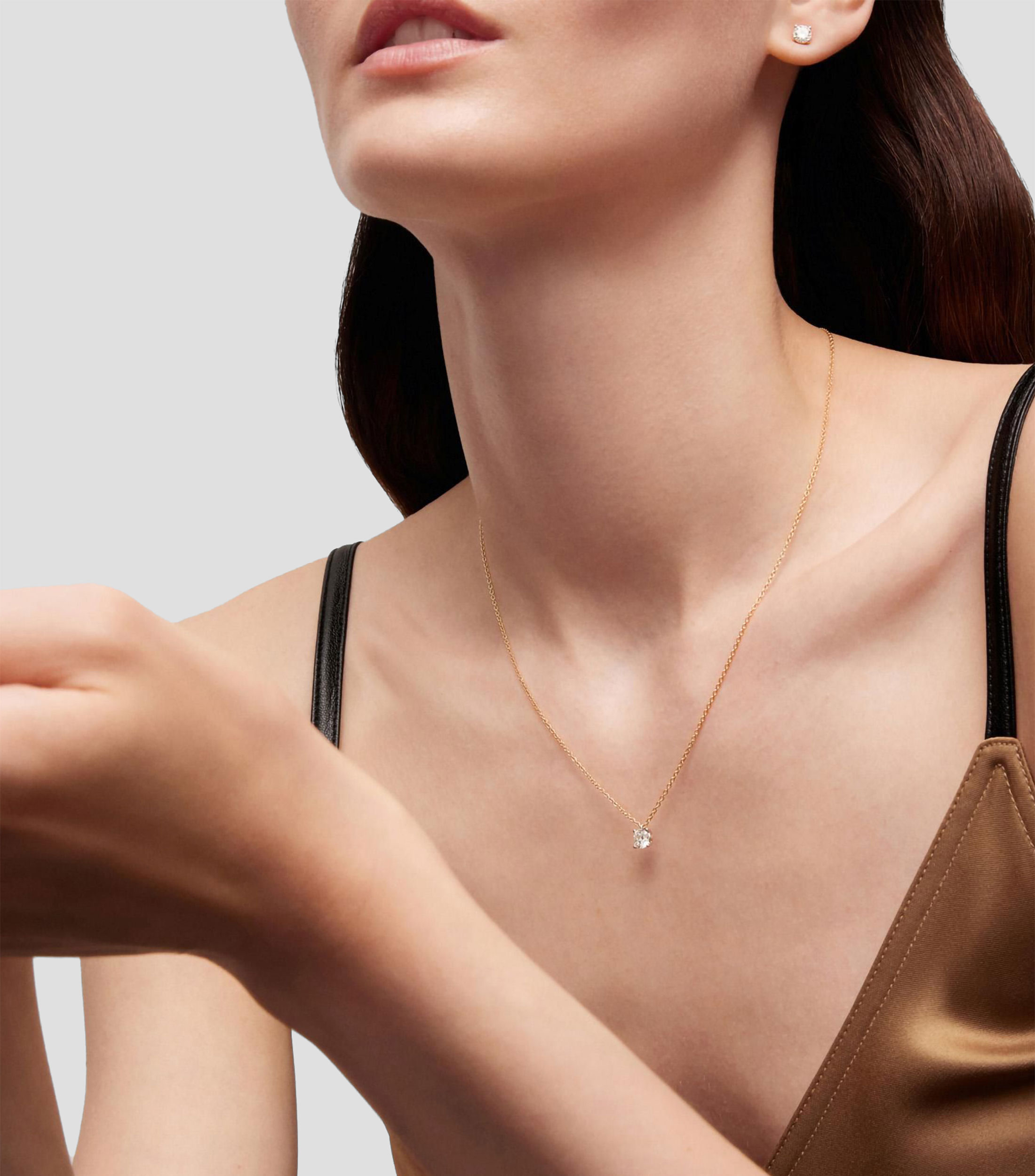 Collar en oro combinado 18 kilates con diamante Diamonds Mujer