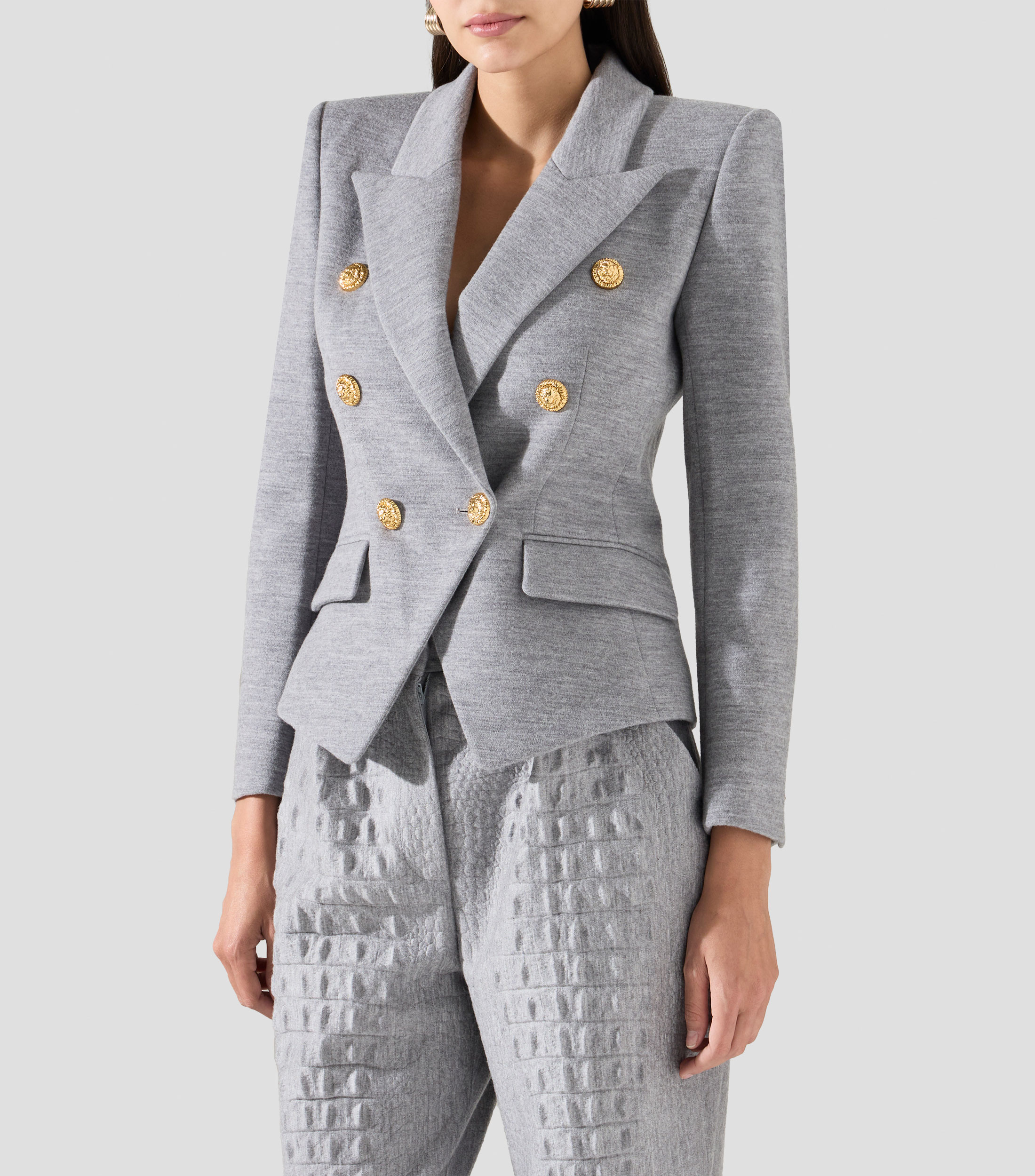 Blazer jaspeado Mujer