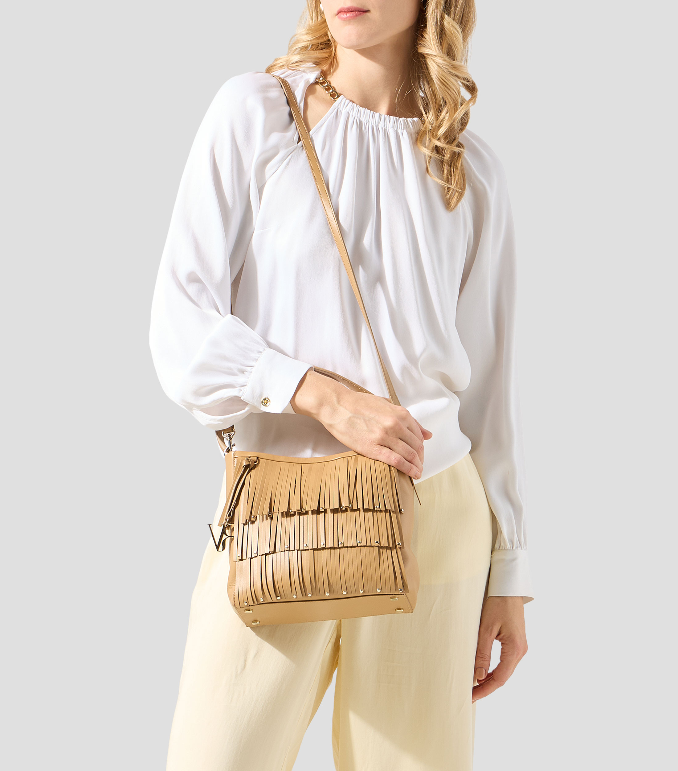 Bolsa bucket café en piel Chloe fantasía Mujer