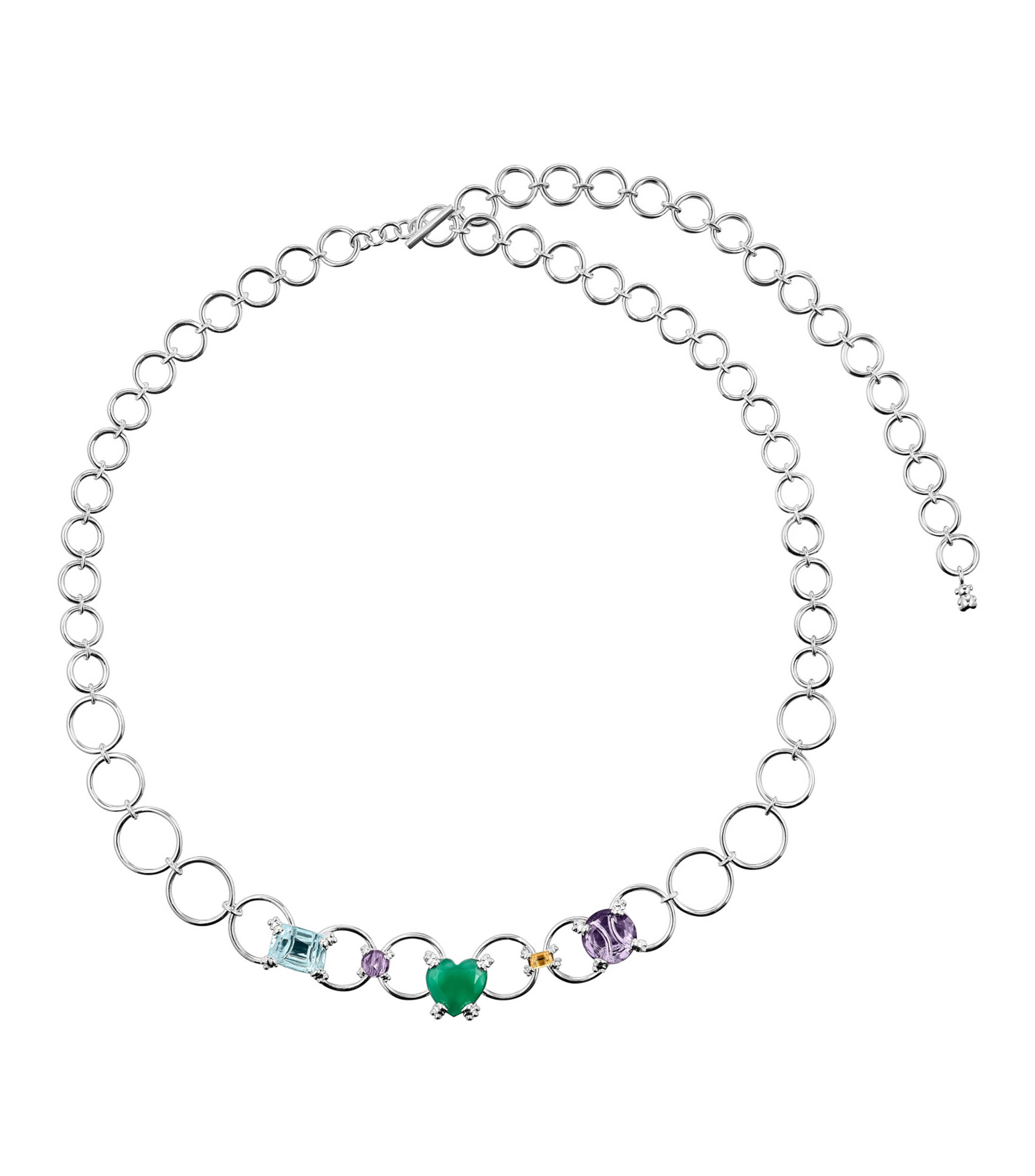 Collar en Plata .925 Color Pills con Gemas Mujer
