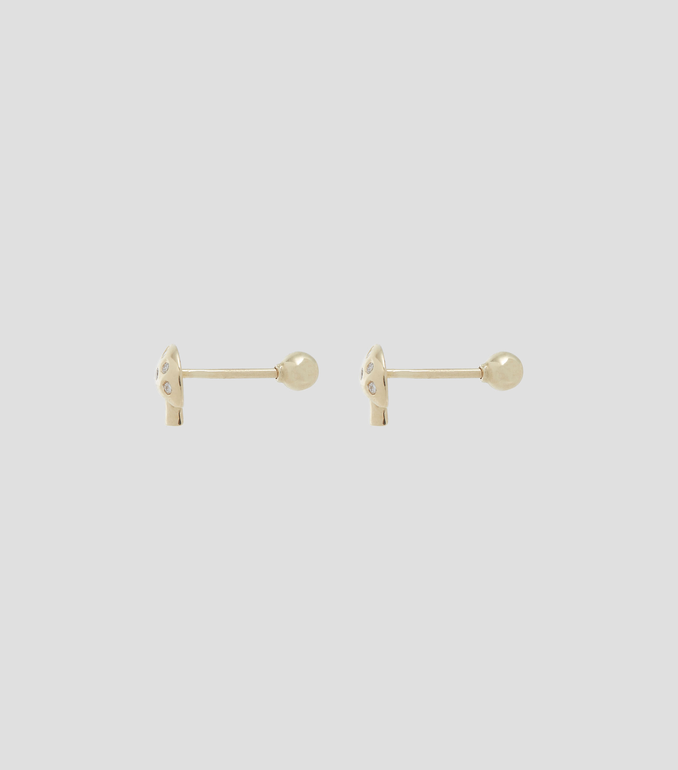 Aretes en oro amarillo de 14 Kts Mujer