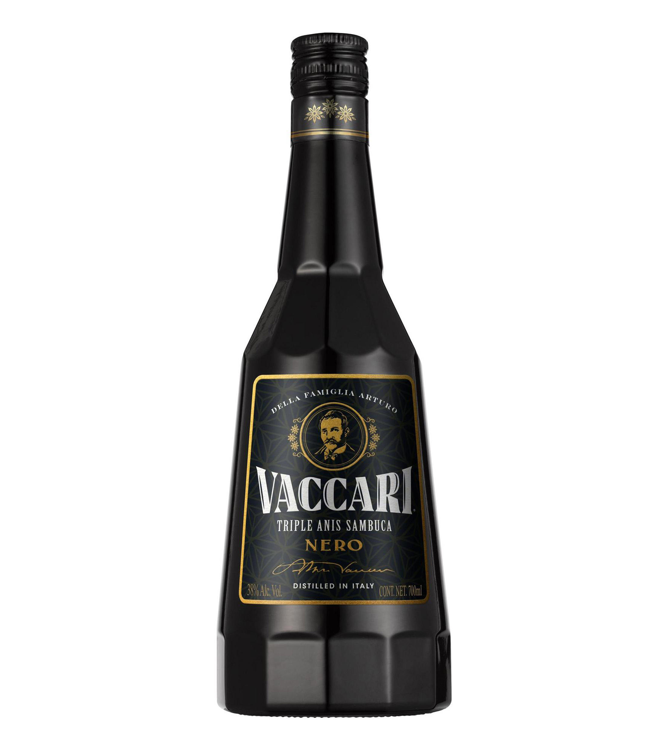 Licor de sambuca Vaccari Nero, 700 ml