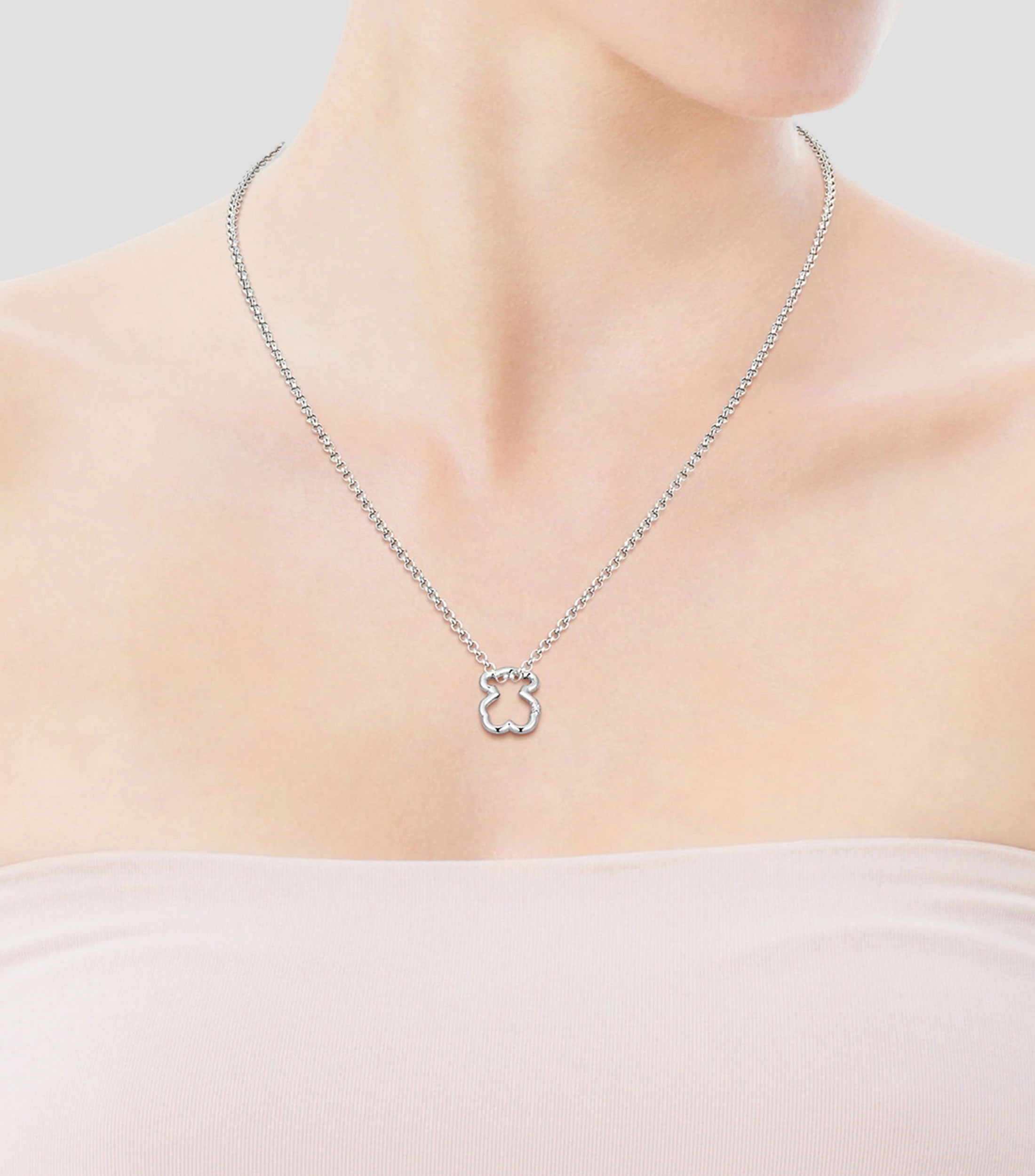 Dije Oso en plata .925 Hold Mujer