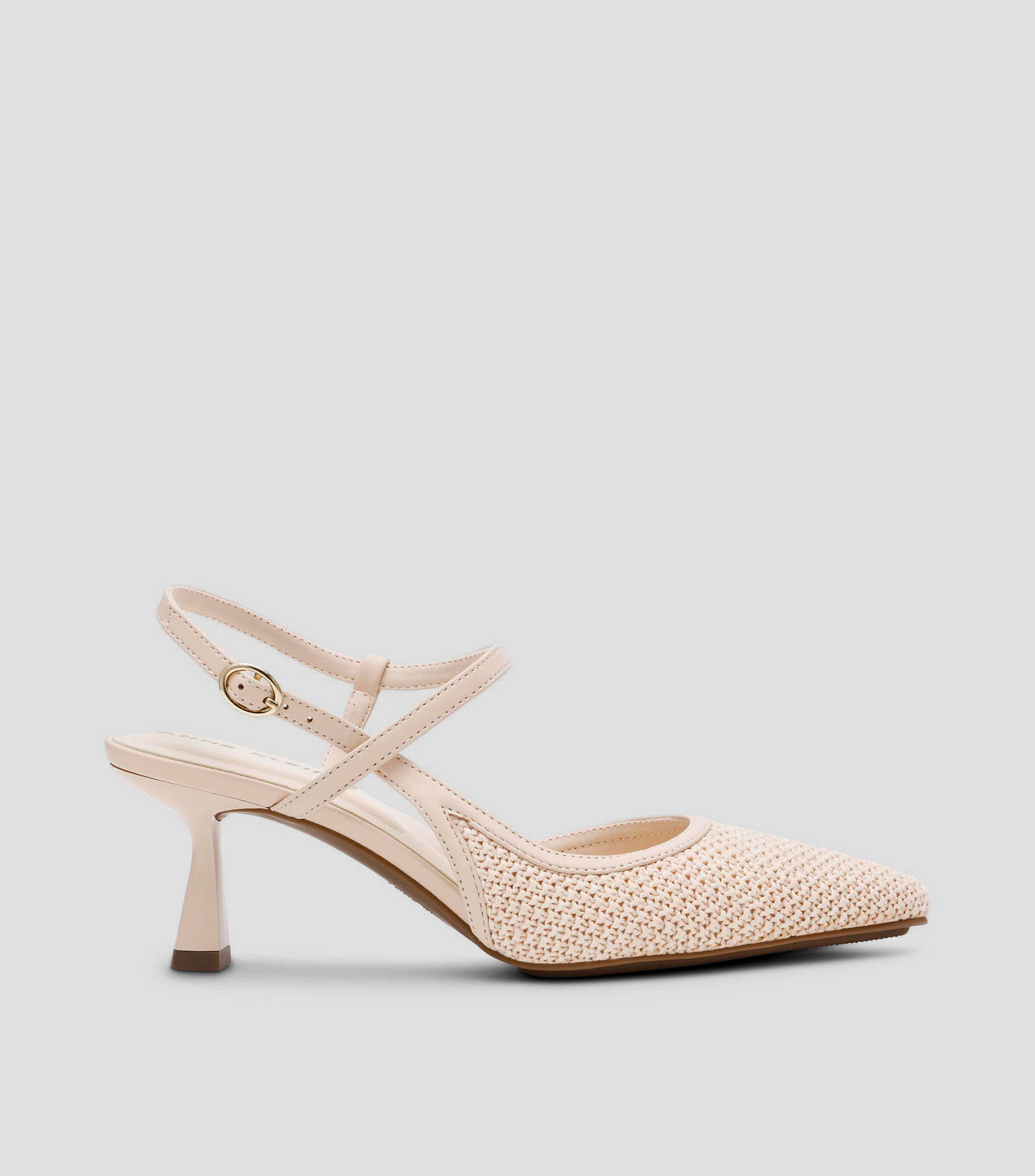 Zapatillas slingback con tacón delgado de 6 cm Mujer