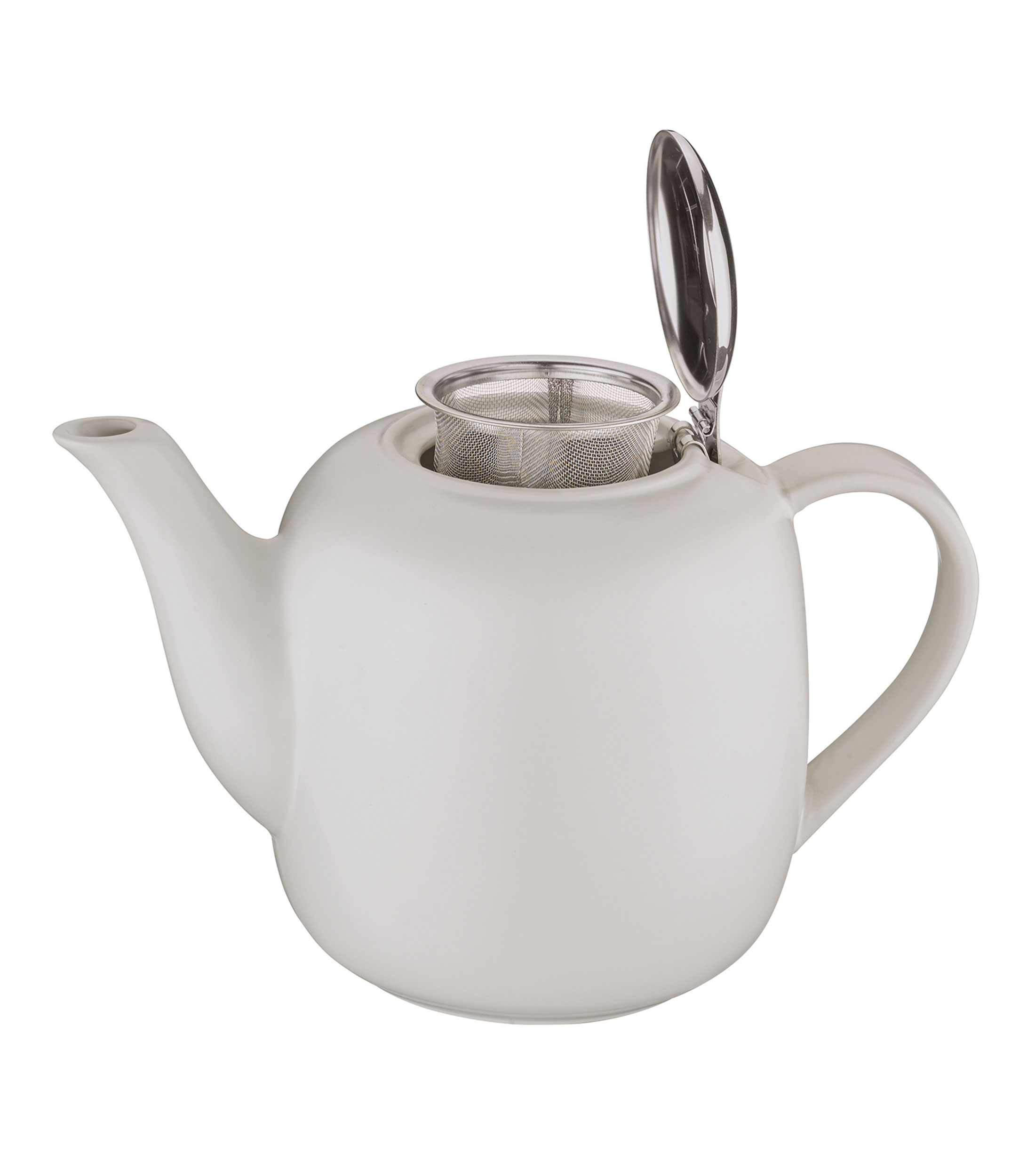 Tetera con colador Blanca