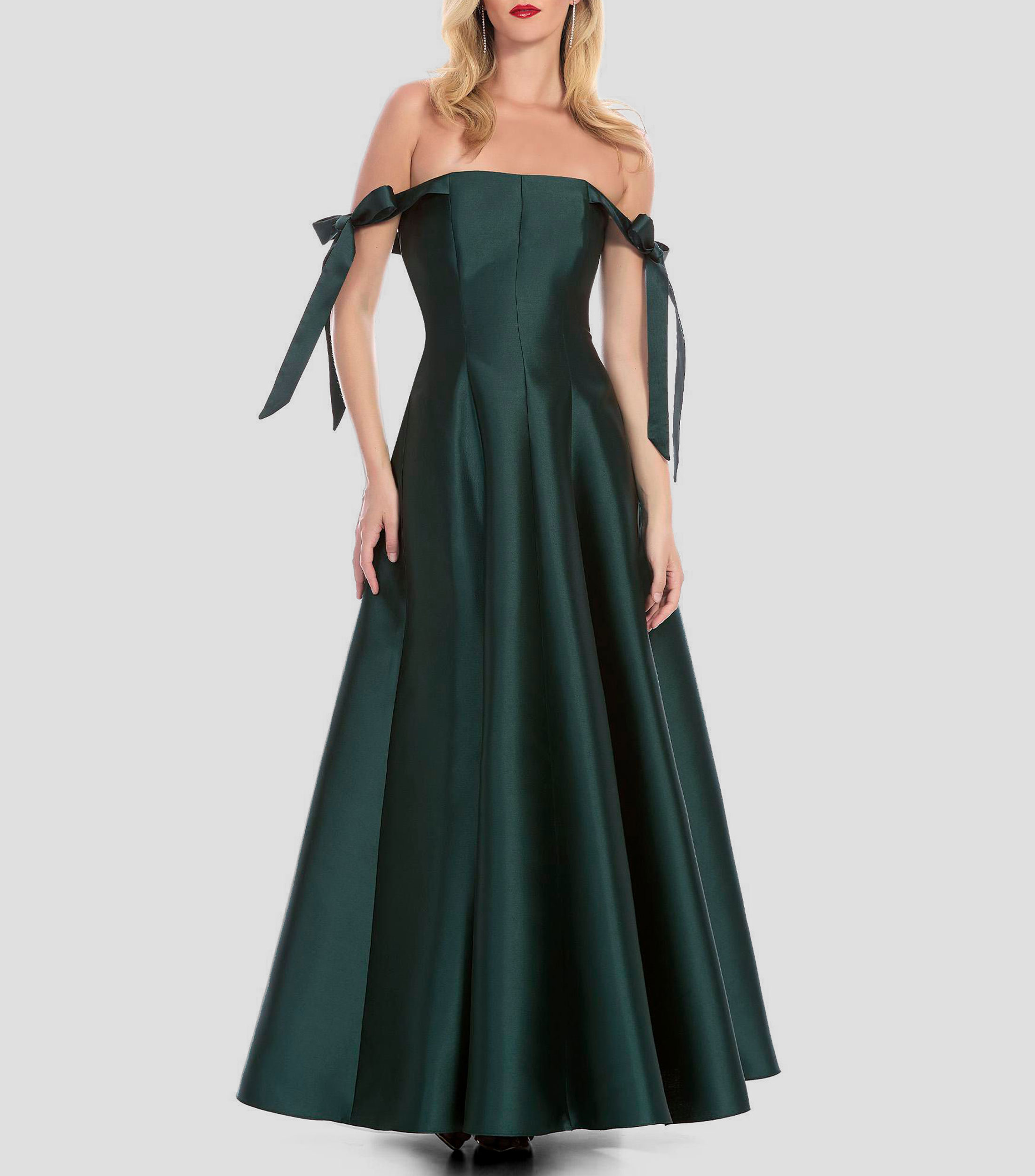 Vestido de fiesta largo liso Mujer