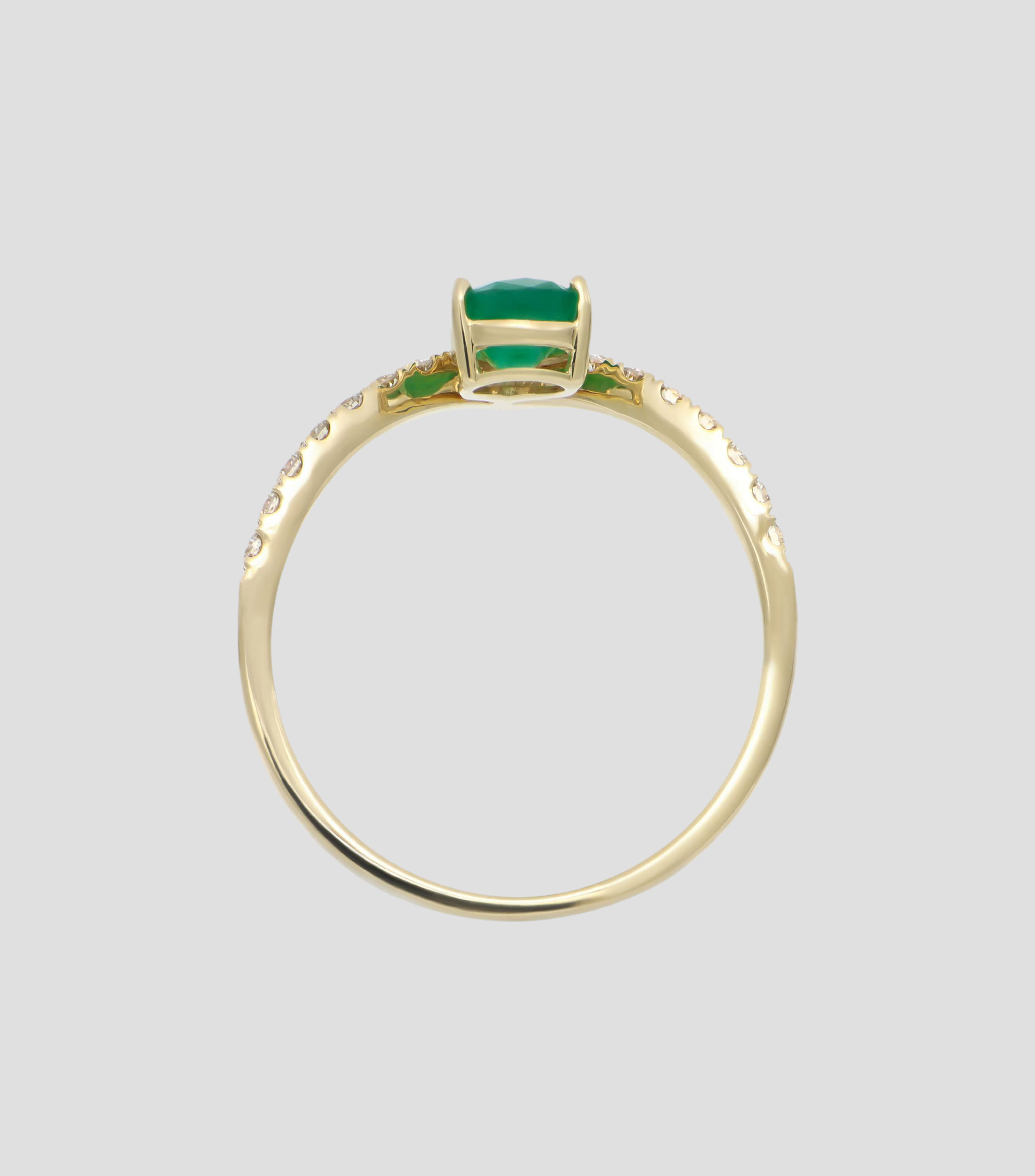 Anillo con Esmeralda Mujer