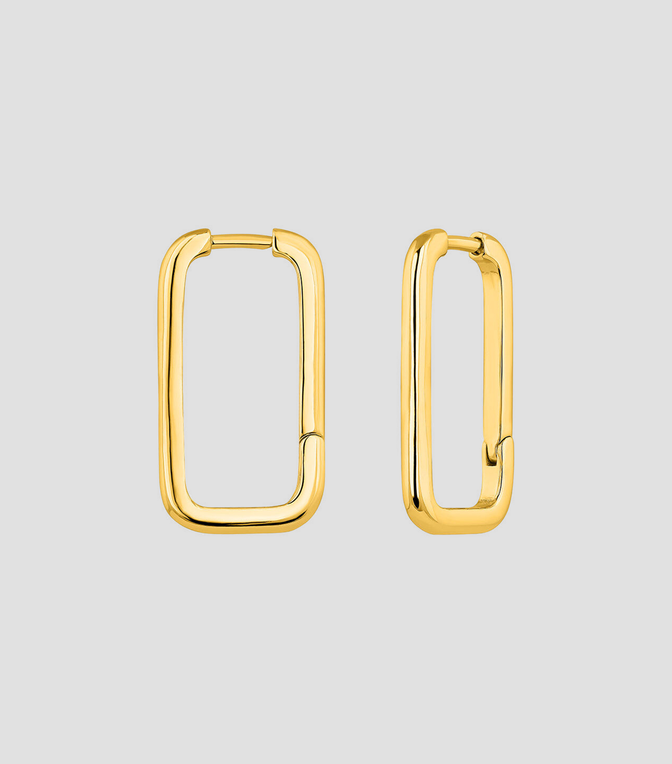 Aretes Rectangulares en Plata Mujer