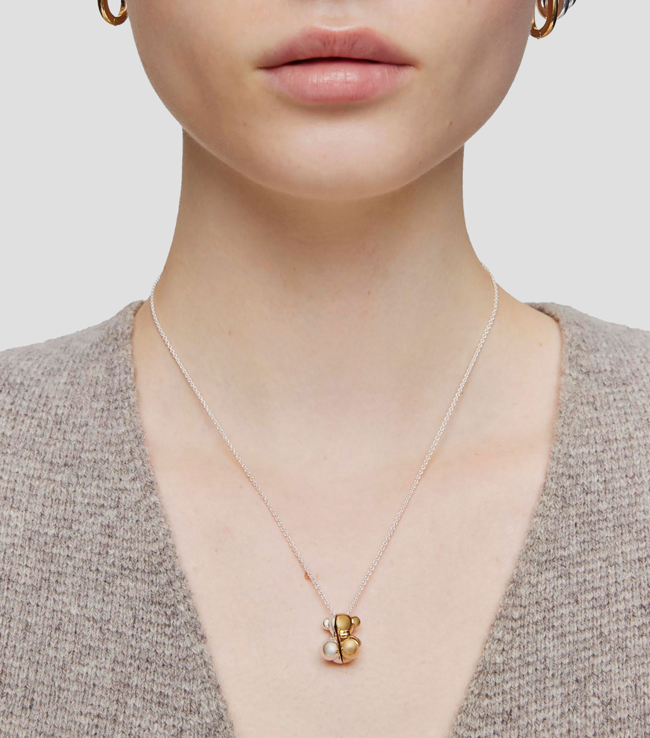 Collar My Other Half oso en plata .925 Mujer