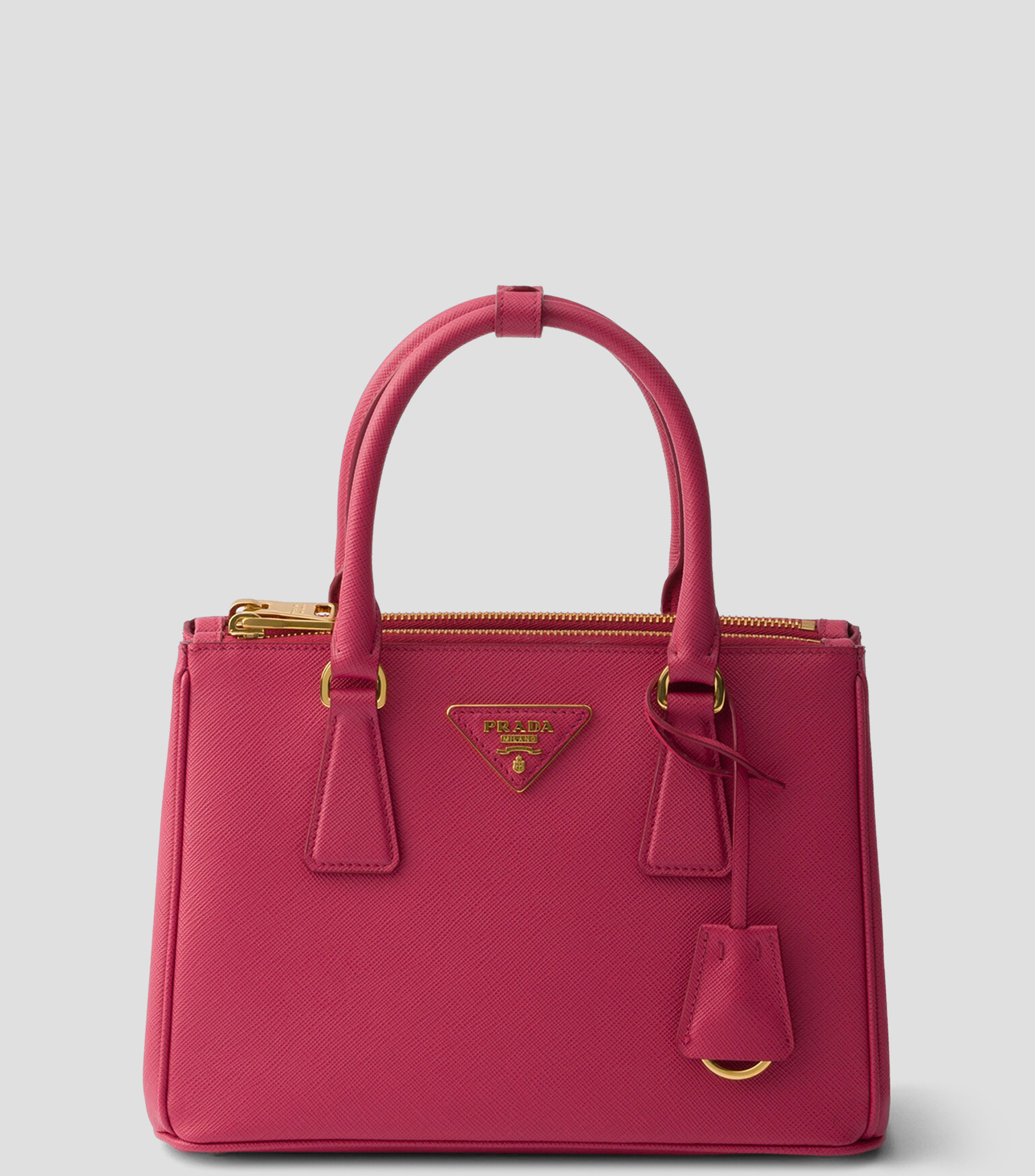 Bolsa Satchel Rosa en Piel Galleria, Mujer