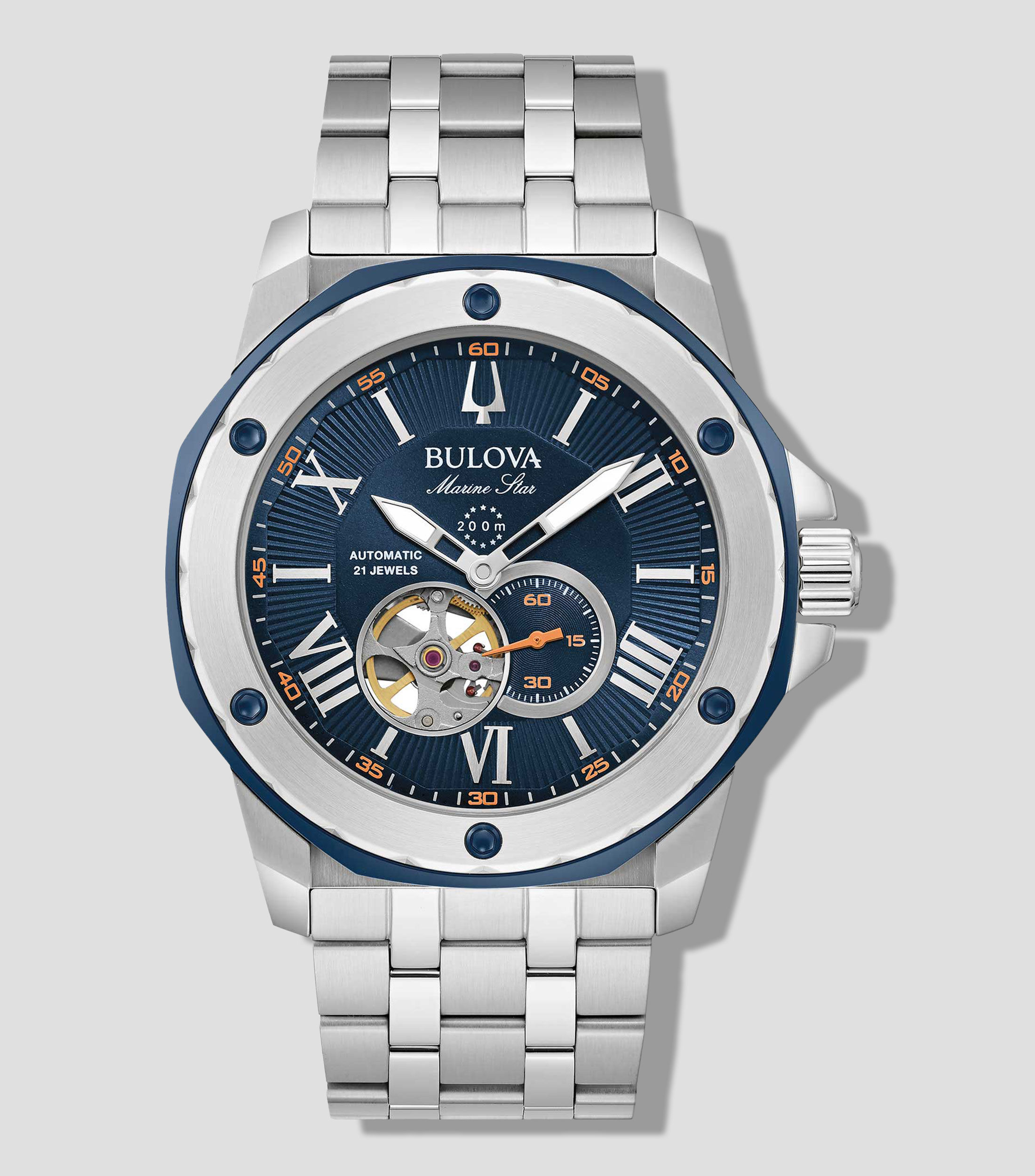 Reloj para Hombre casual Marine Star plateado, azul