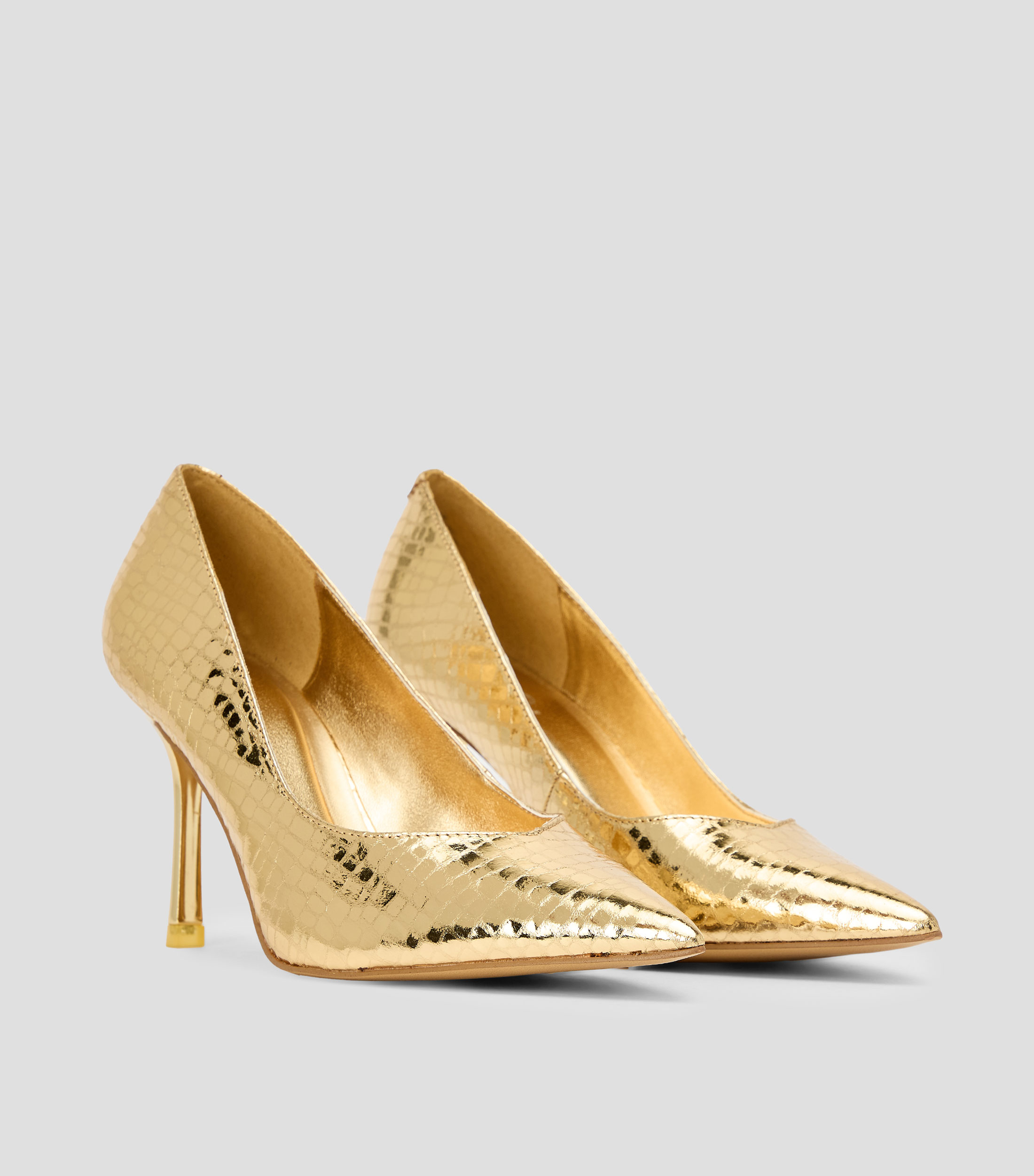 Zapatillas pump tacón alto de aguja lisas Mujer