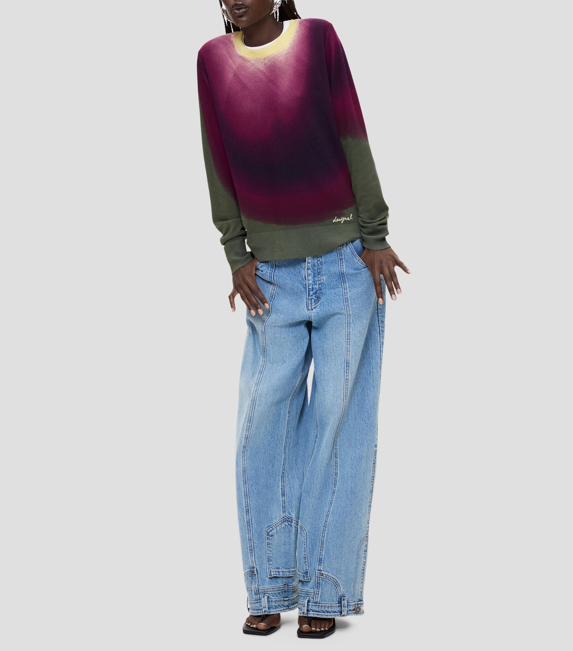 Suéter cuello redondo Mujer