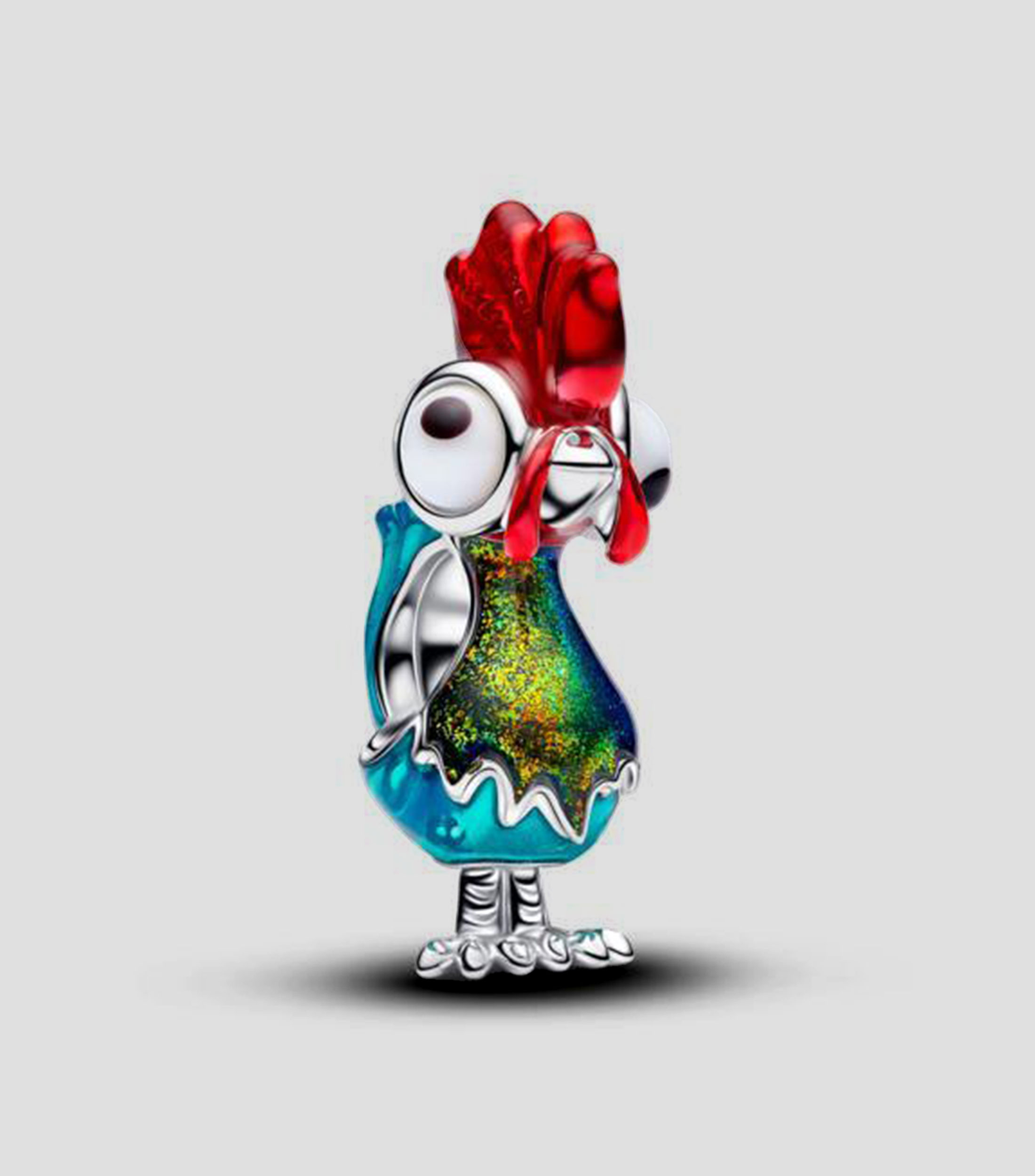 Charm en Plata .925 Disney x Pandora Heihei con cristal murano Unisex