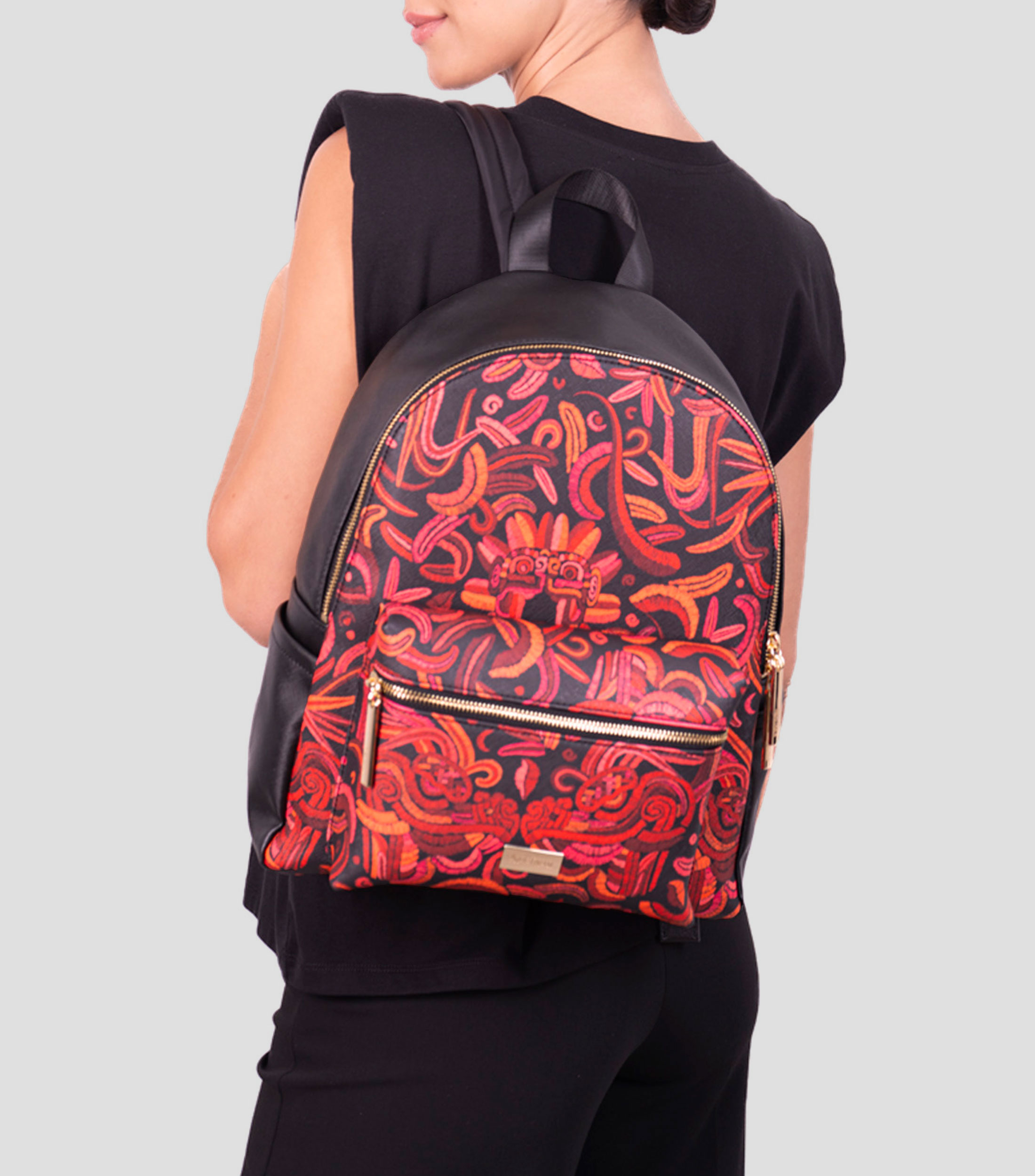 Bolsa Backpack con Estampado Mujer