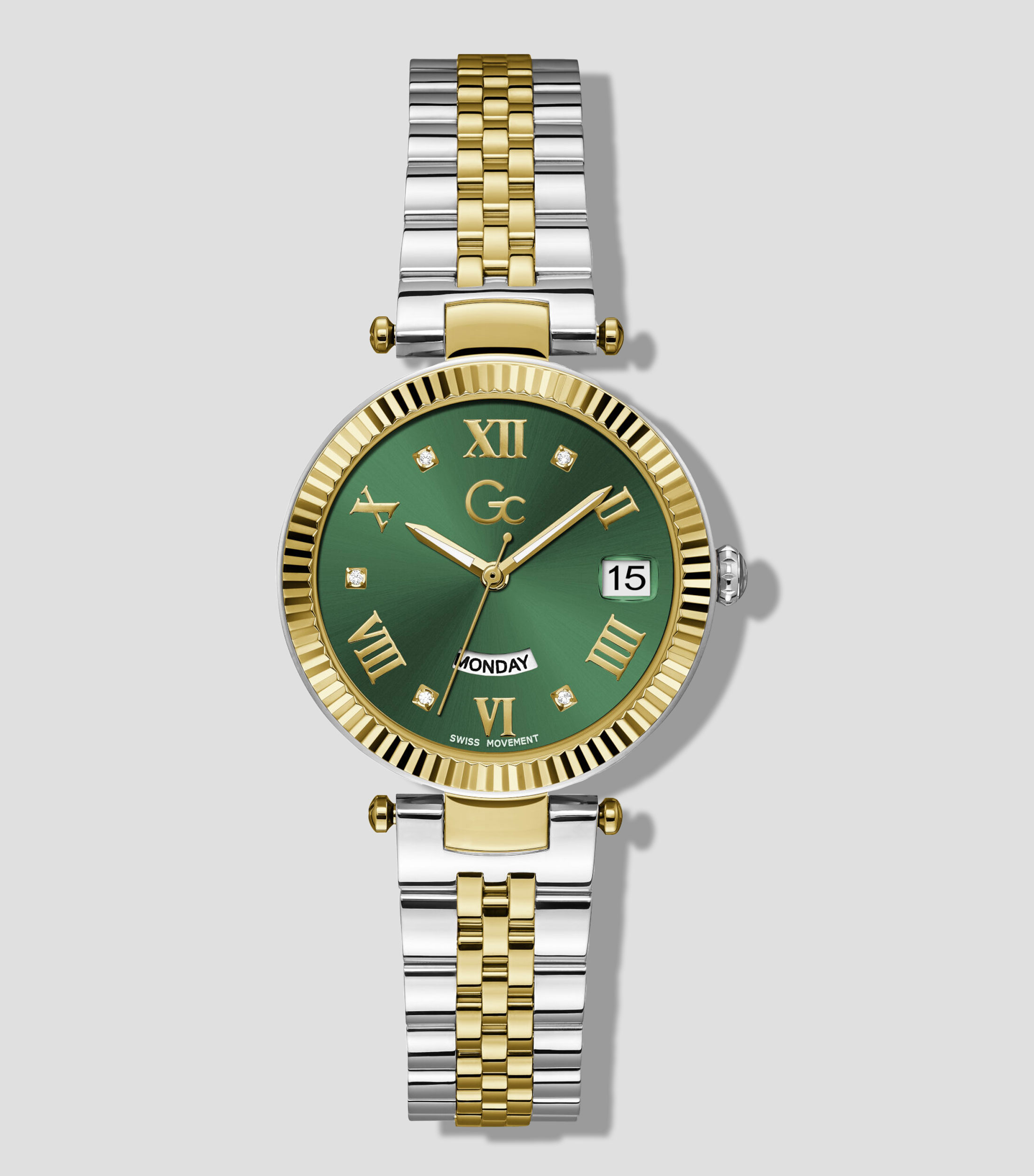 Reloj para Mujer casual Flair plateado, dorado