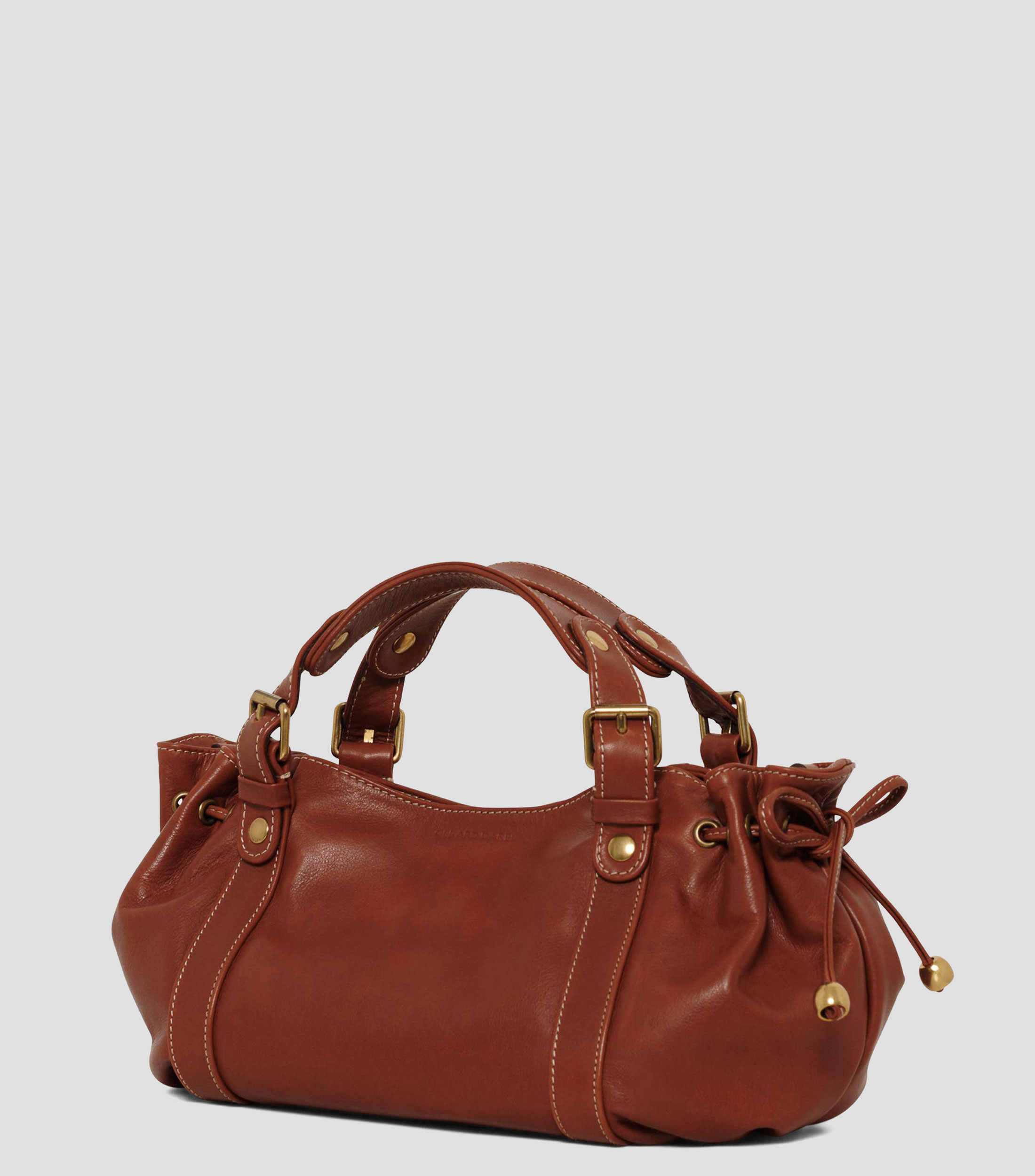 Bolsa shoulder 12H en piel café Mujer