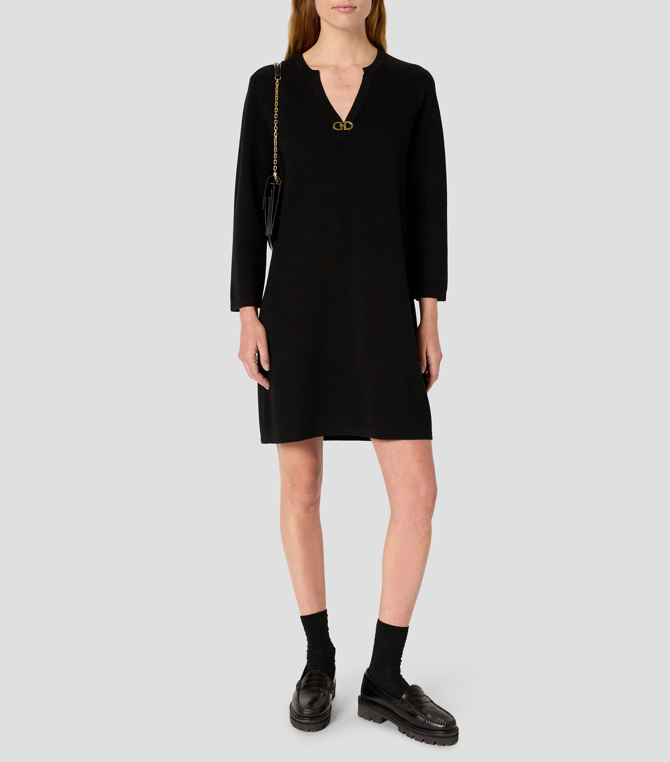 Vestido Corto manga larga Mujer