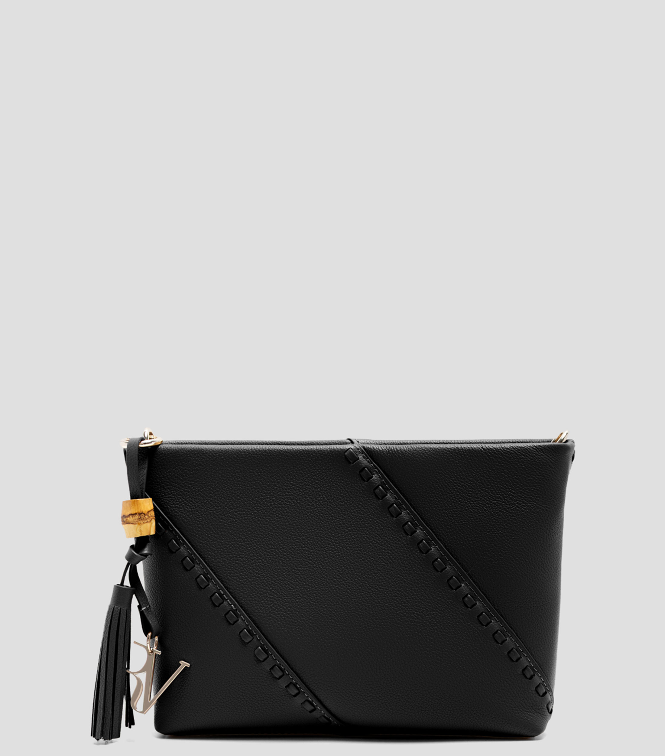 Bolsa crossbody negra en piel Clara Lisa Mujer
