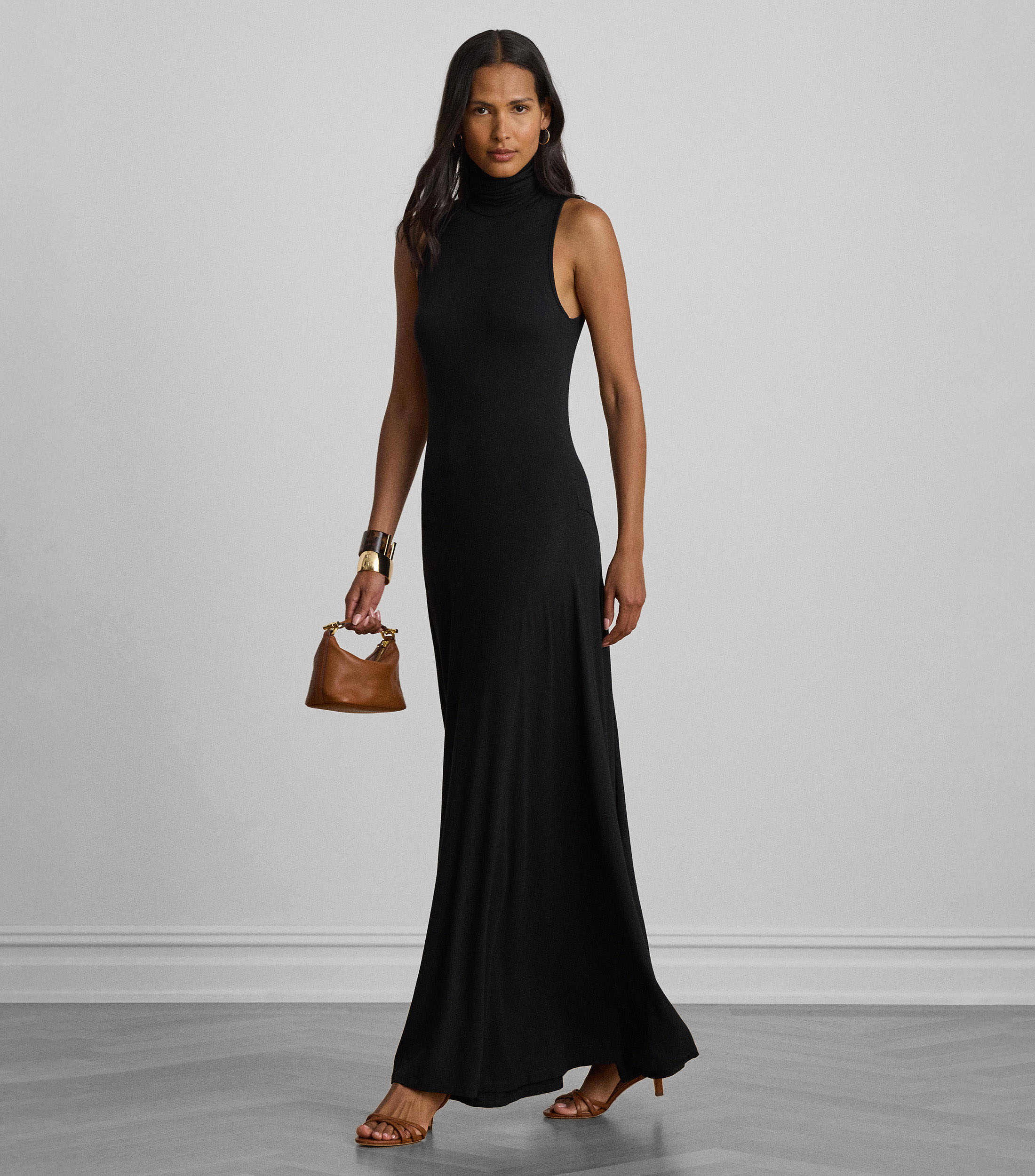 Vestido maxi liso Mujer
